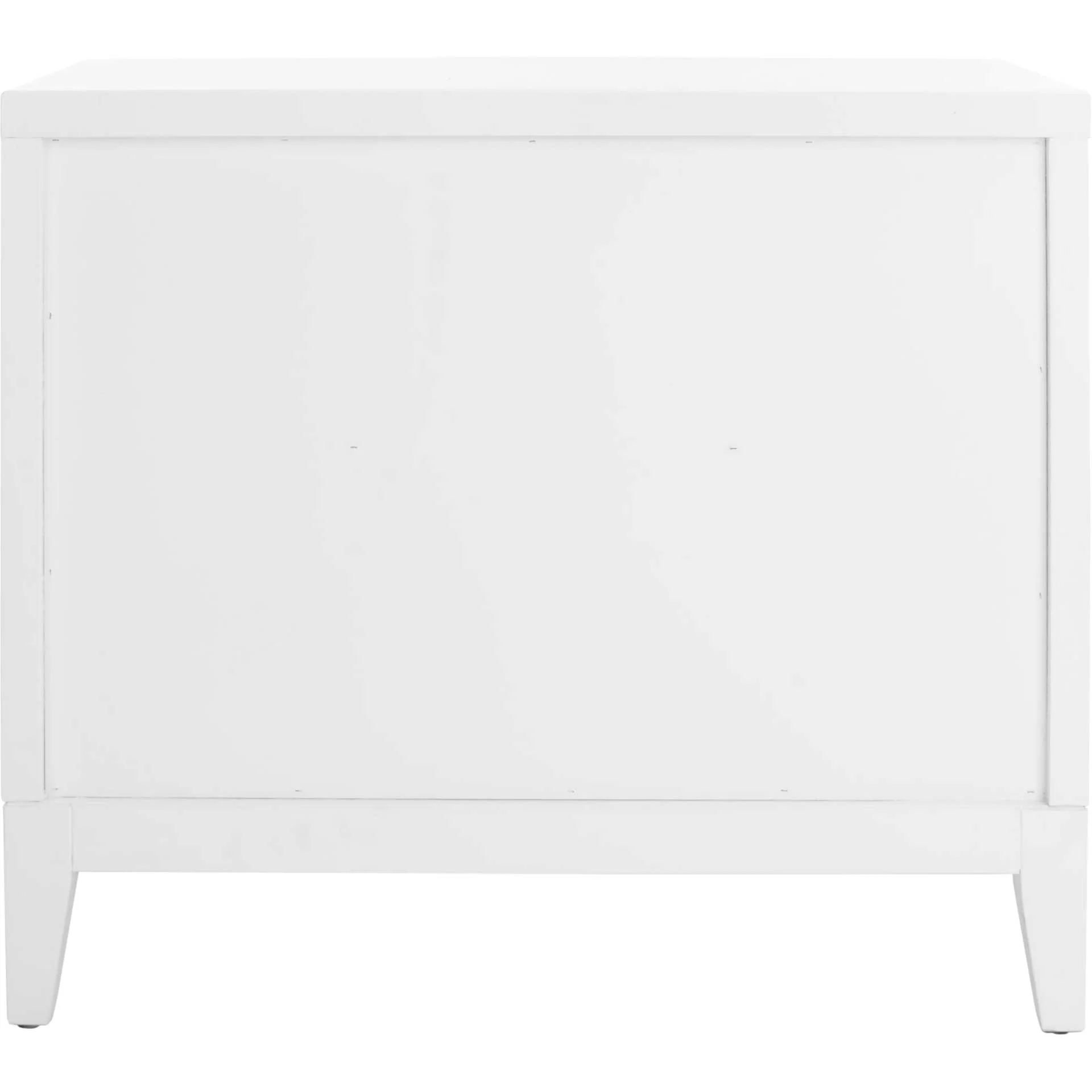 Luck 2 Drawer Nightstand White/Gold - Image 3