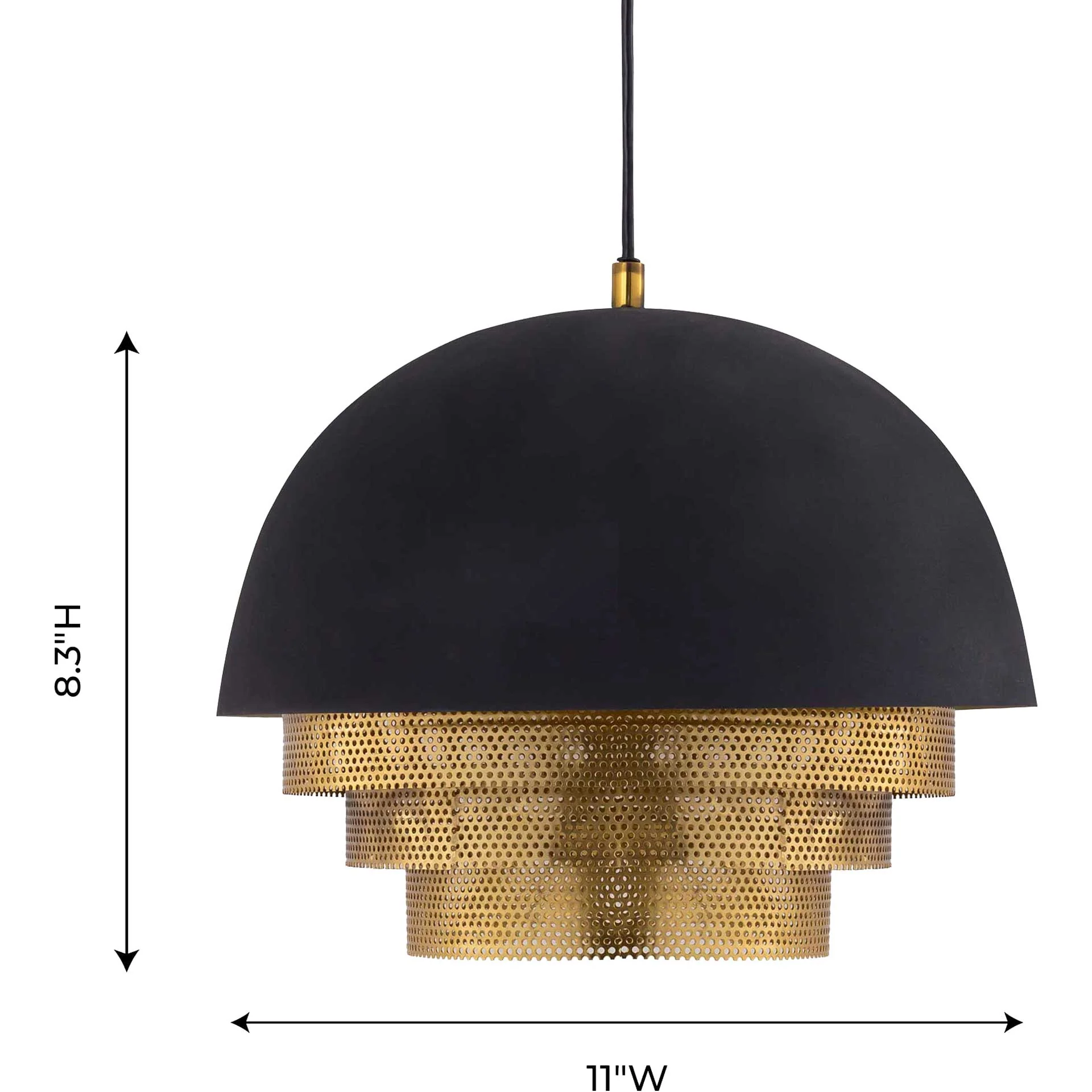 Lucretius Pendant Black/Gold - Image 13