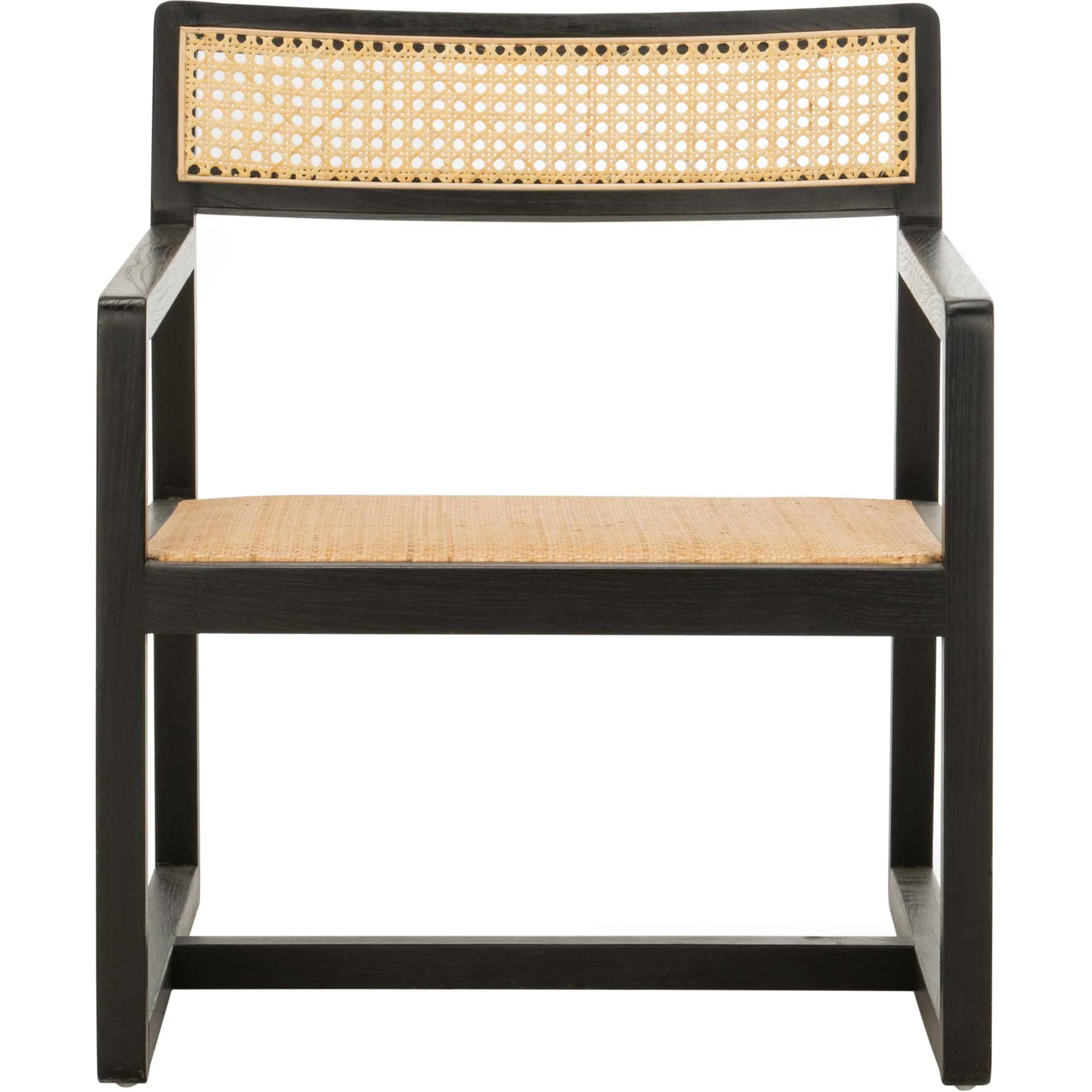 Lucy Cane Accent Chair Black/Natural - Image 2