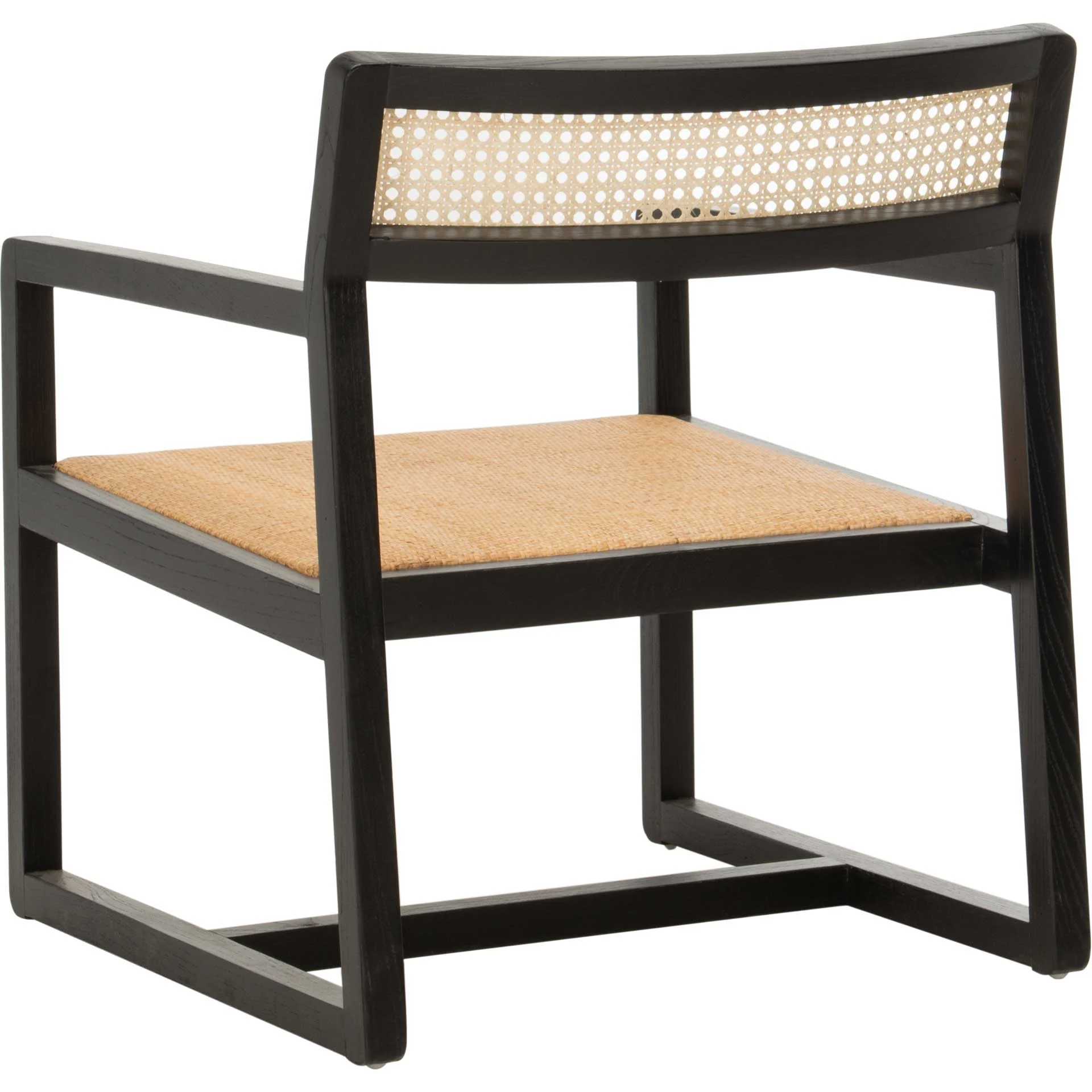 Lucy Cane Accent Chair Black/Natural - Image 5