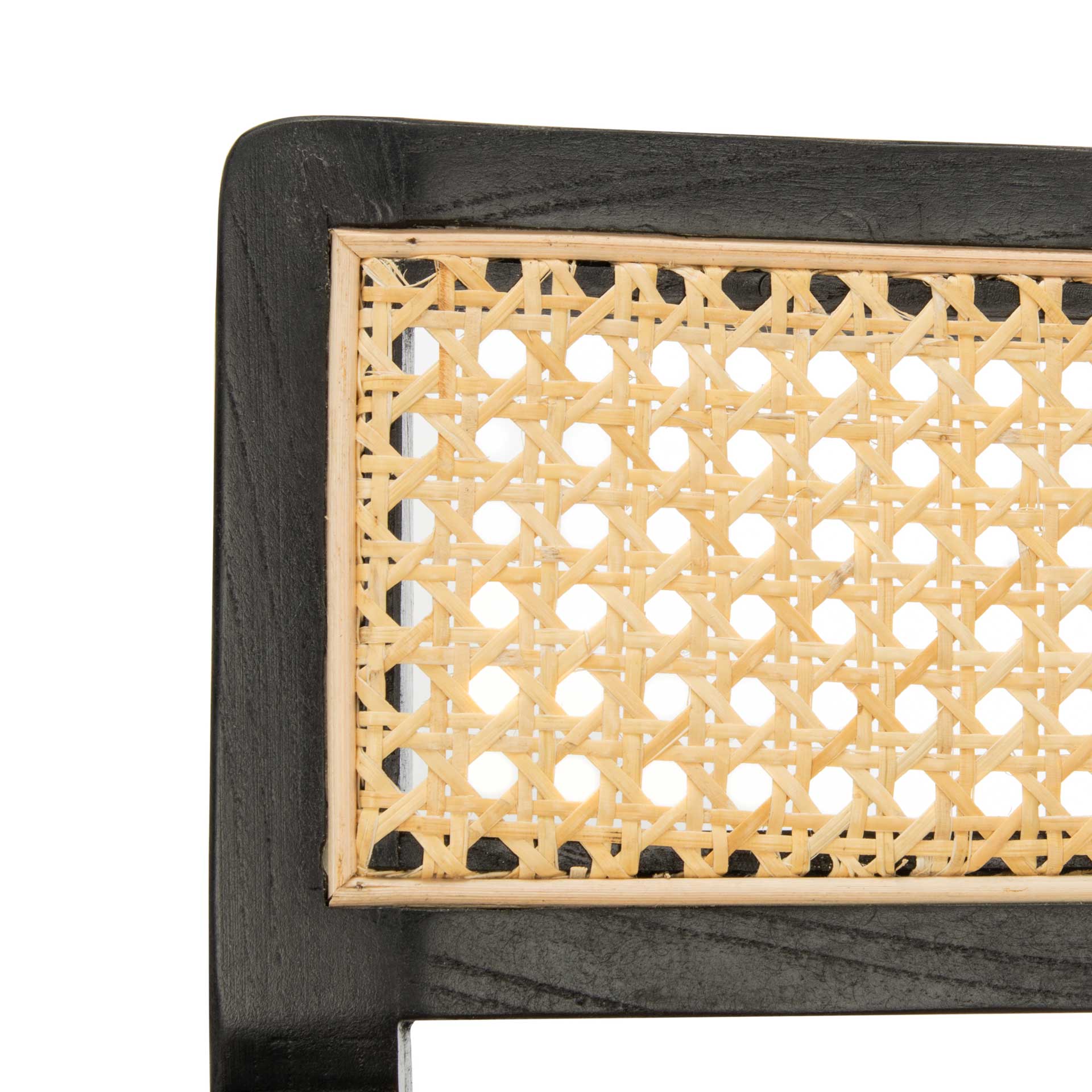 Lucy Cane Accent Chair Black/Natural - Image 7