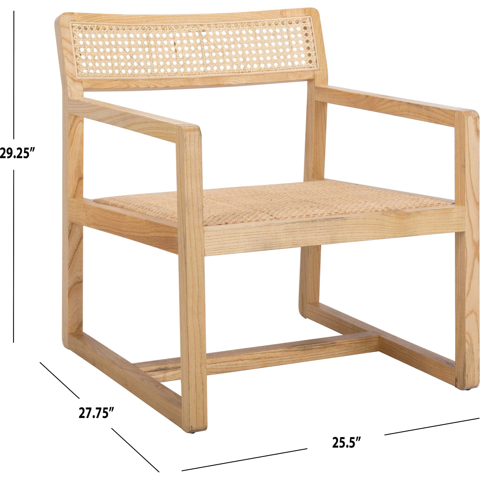 Lucy Cane Accent Chair Natural - Image 8