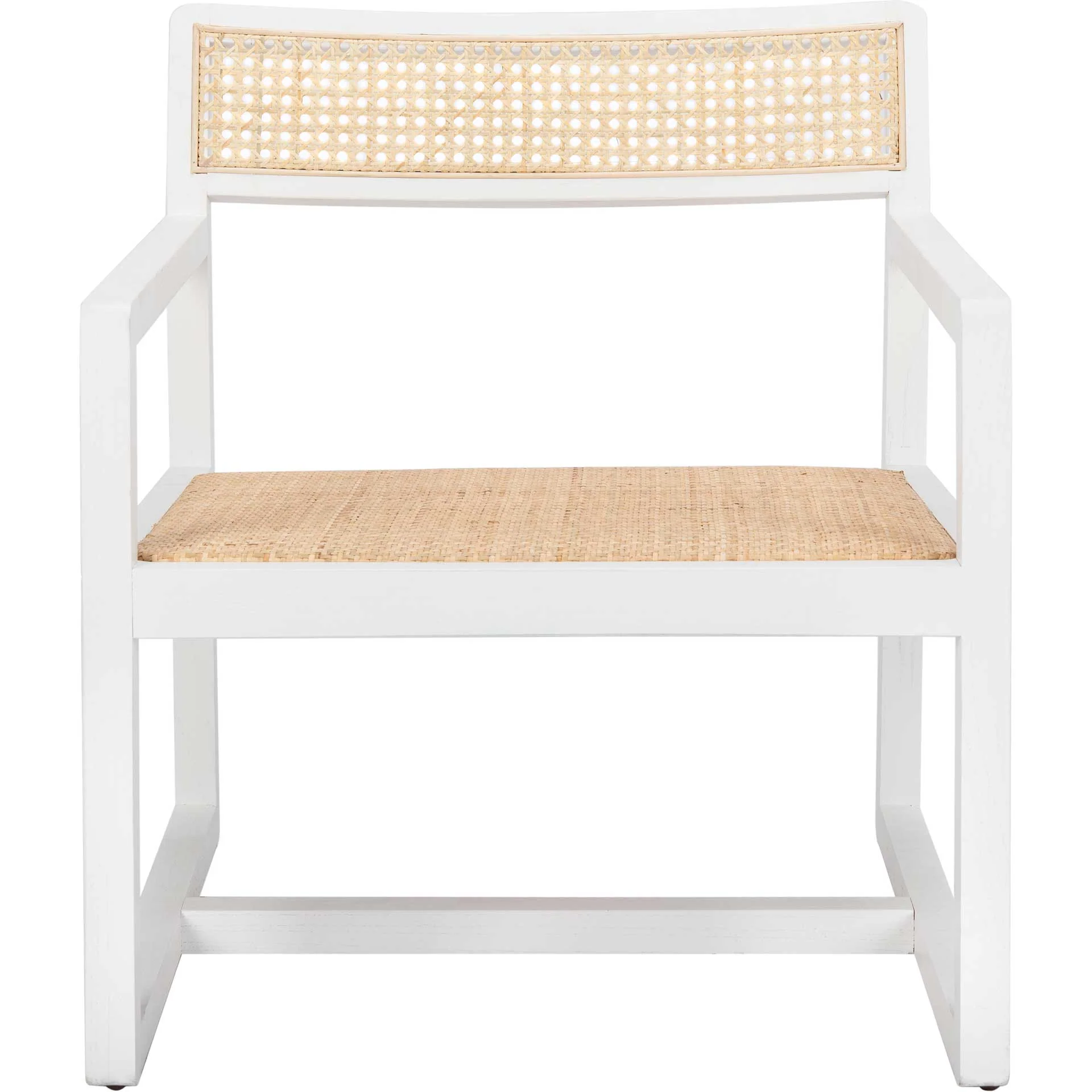 Lucy Cane Accent Chair White/Natural - Image 2