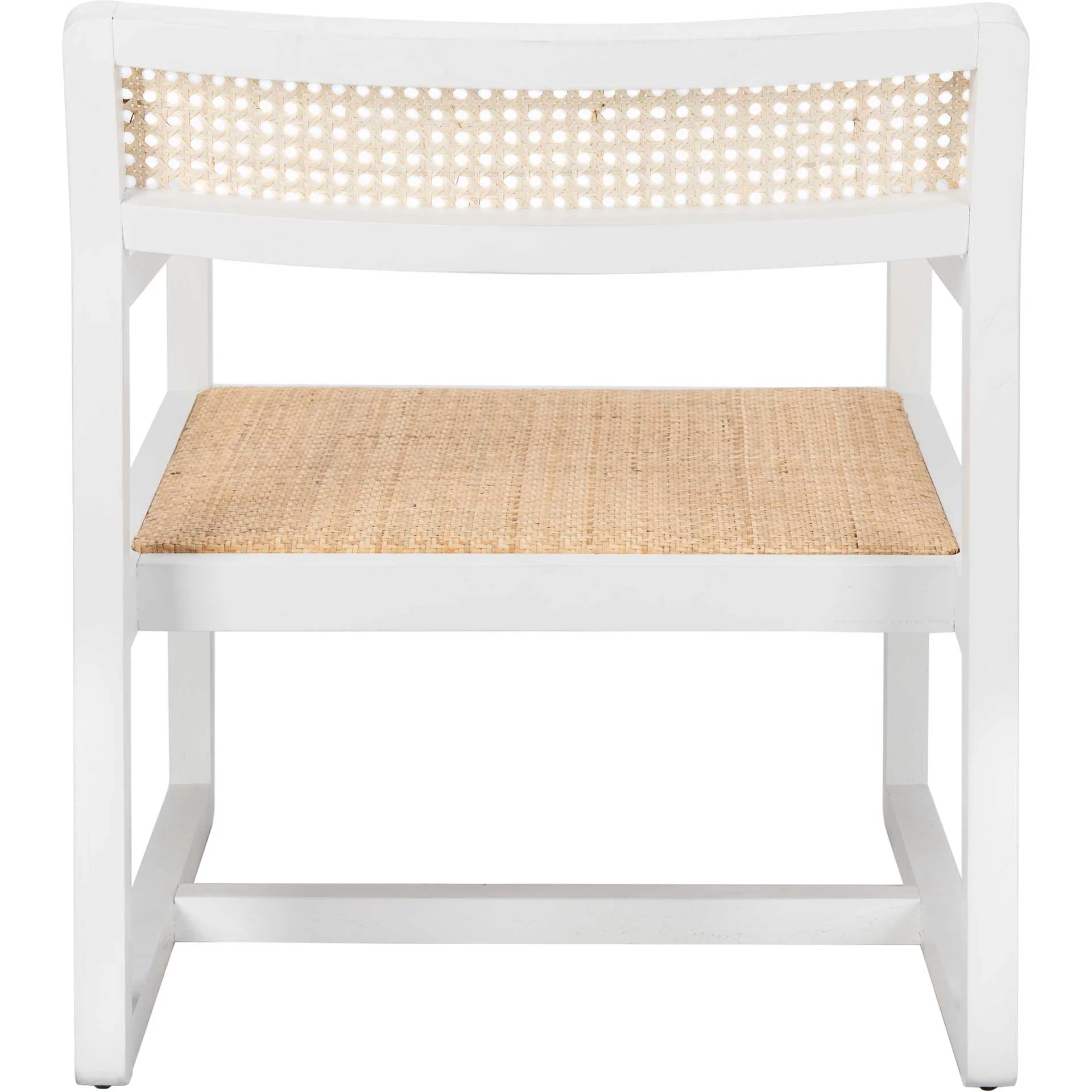 Lucy Cane Accent Chair White/Natural - Image 4