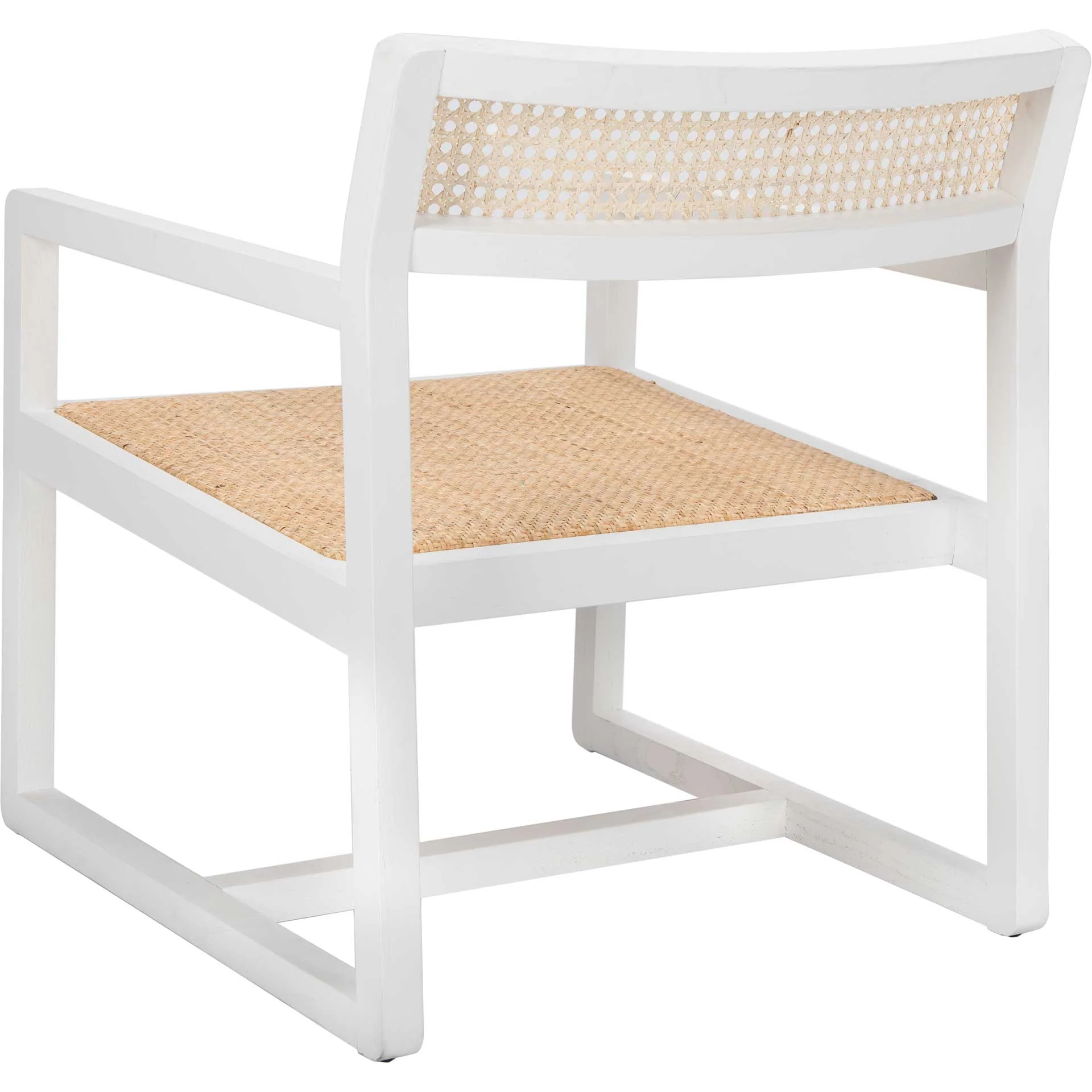 Lucy Cane Accent Chair White/Natural - Image 5