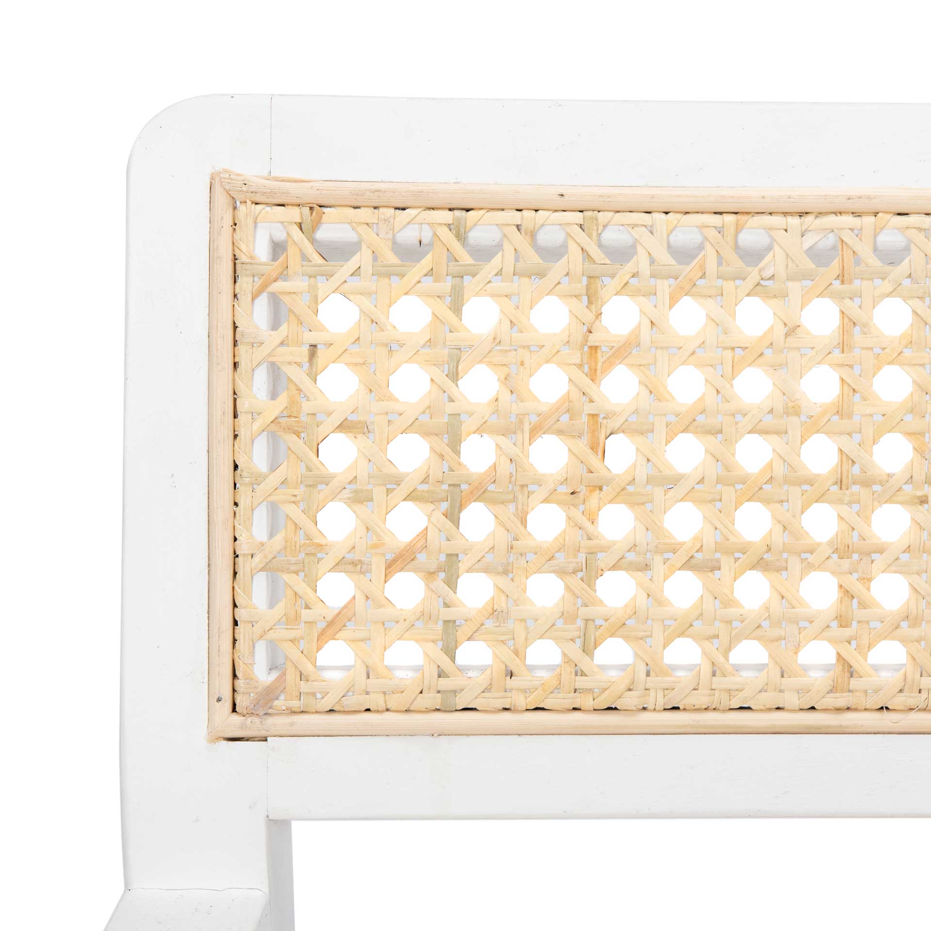 Lucy Cane Accent Chair White/Natural - Image 6