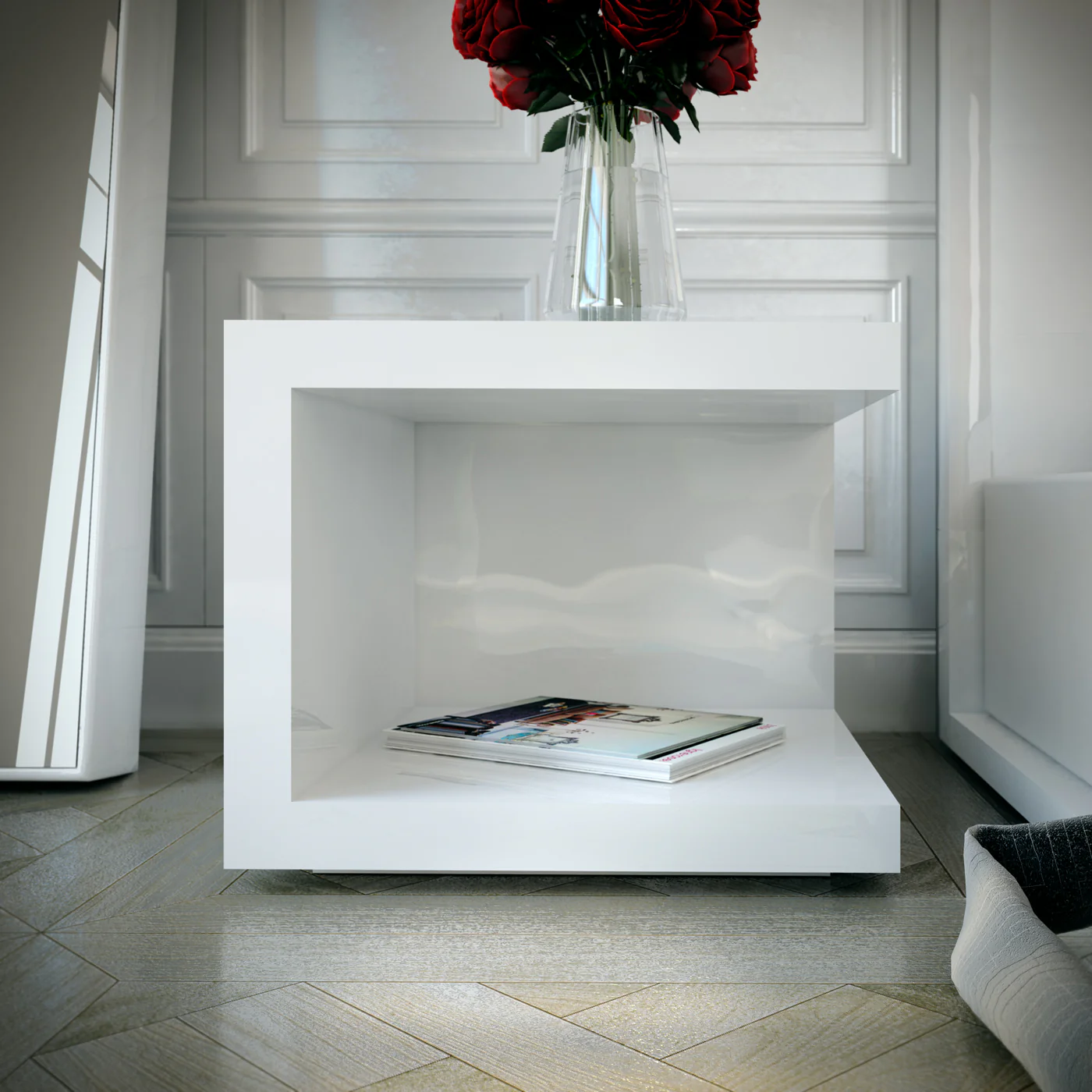 Ludlow Nightstand White - Image 4