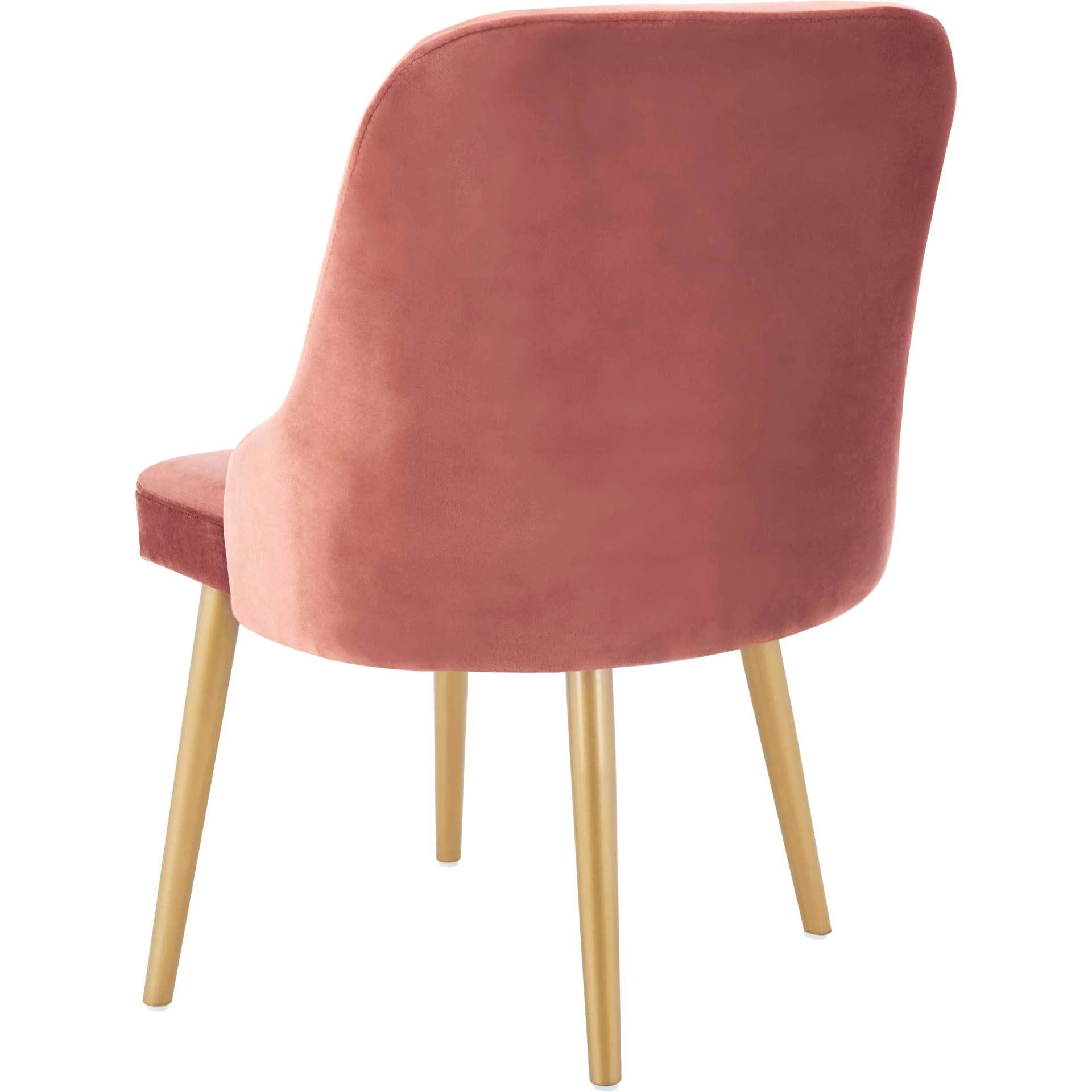Luis Upholstered Dining Chair Dusty Rose/Gold (Set of 2) - Image 5