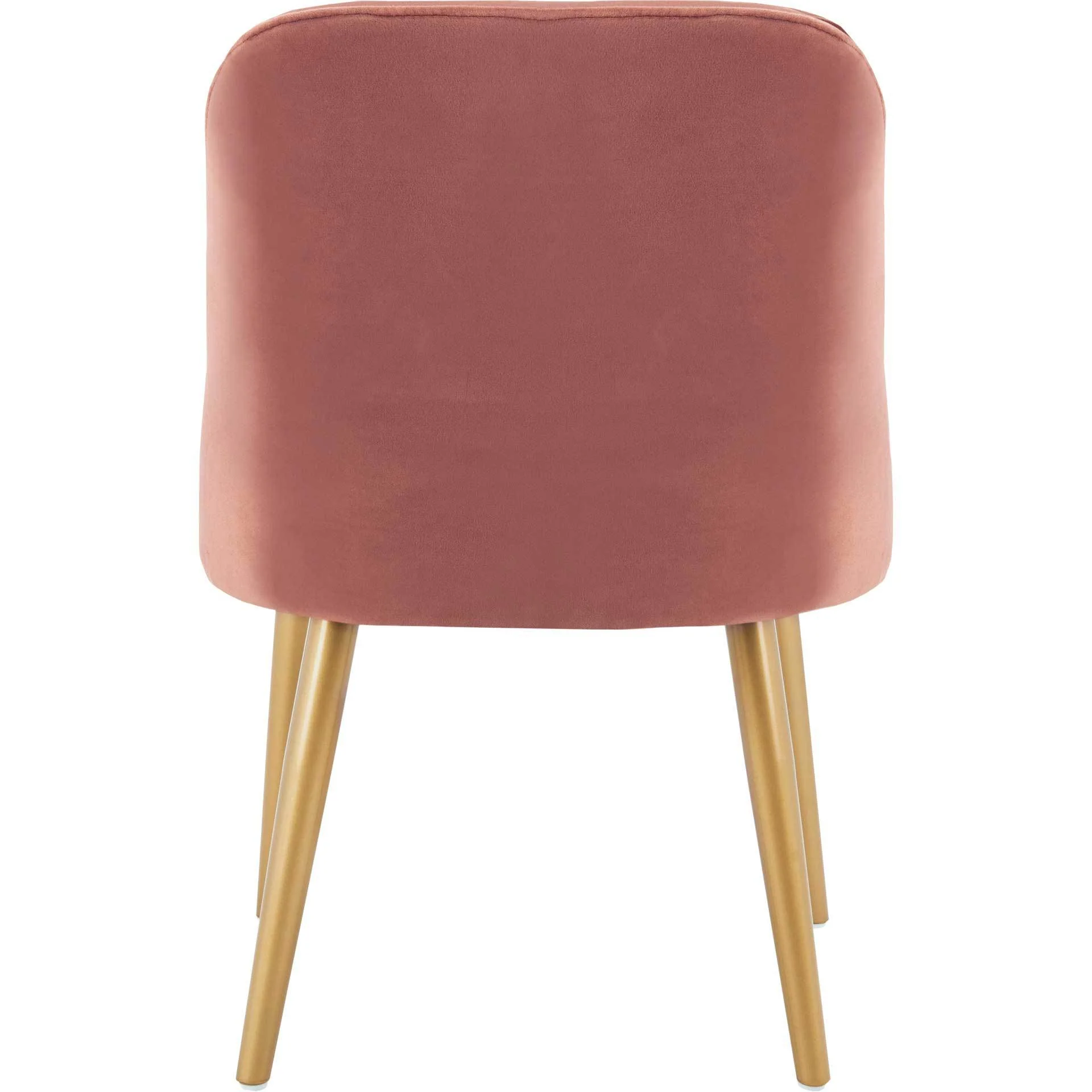 Luis Upholstered Dining Chair Dusty Rose/Gold (Set of 2) - Image 6