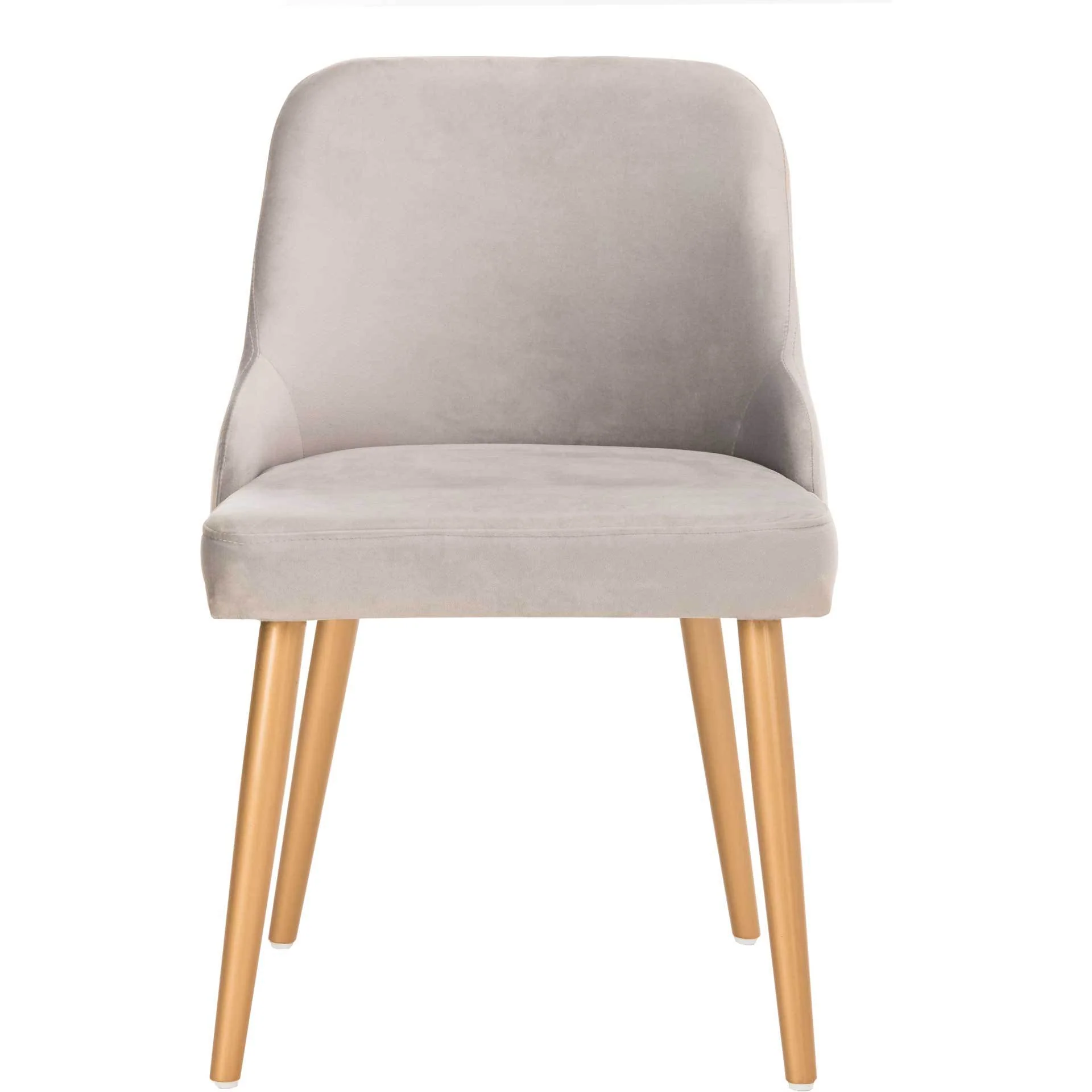 Luis Upholstered Dining Chair Gray/Gold (Set of 2) - Image 3
