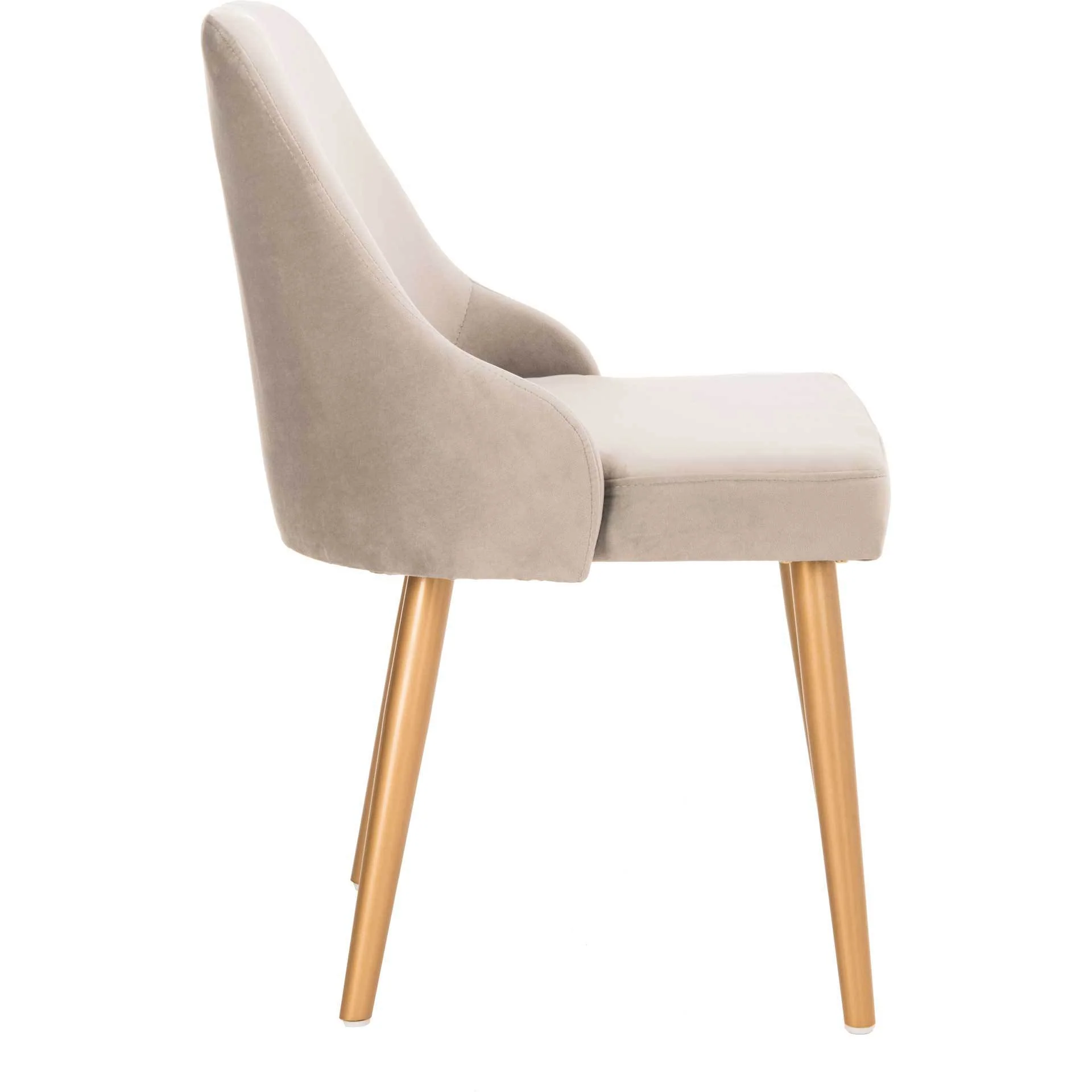 Luis Upholstered Dining Chair Gray/Gold (Set of 2) - Image 4