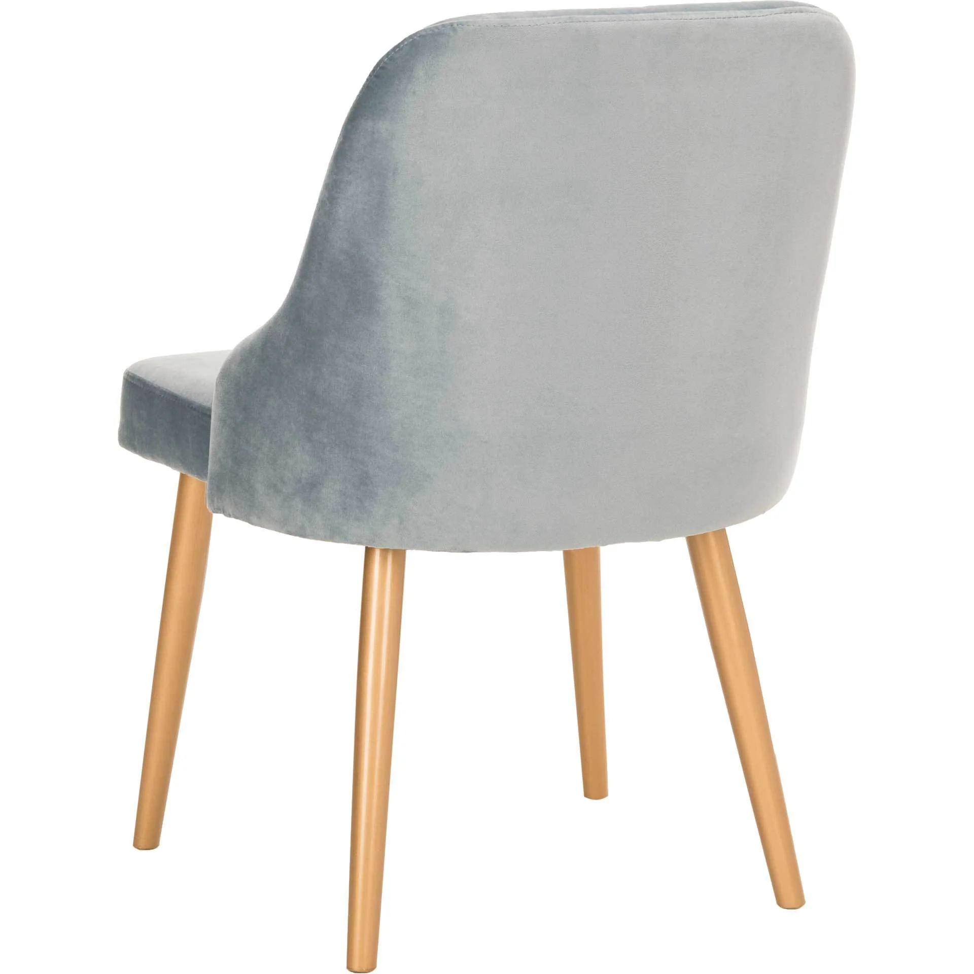 Luis Upholstered Dining Chair Slate Blue/Gold (Set of 2) - Image 5