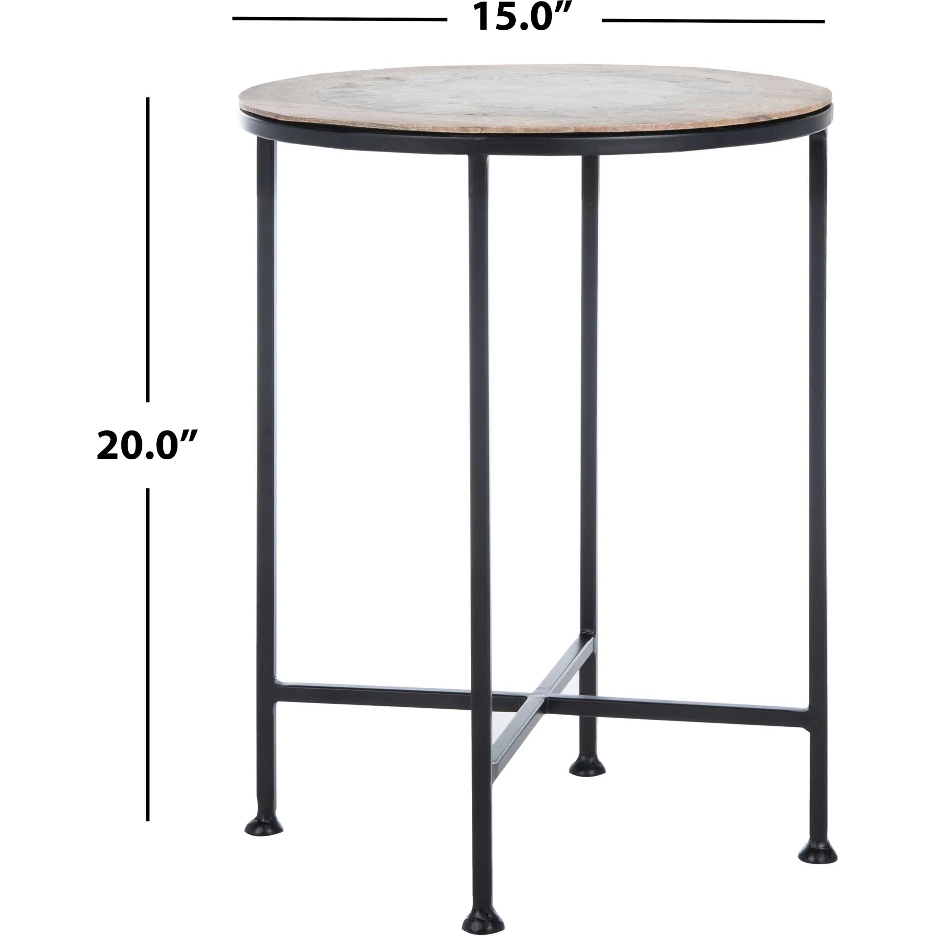 Luka Agate Accent Table Black Agate - Image 6