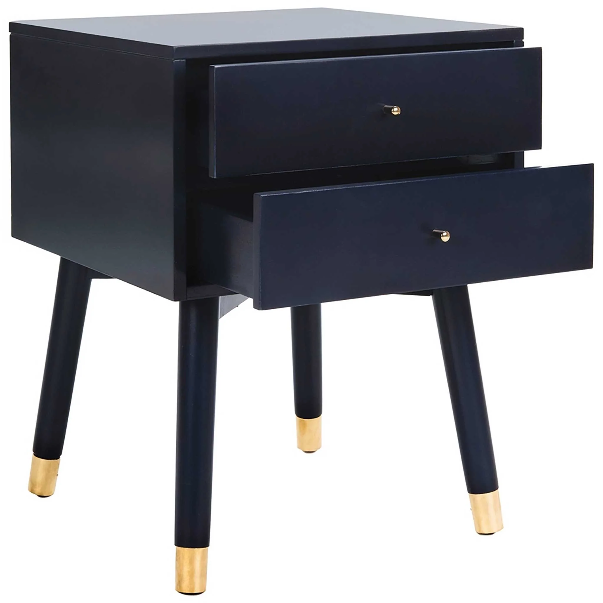 Lydia Gold Cap Nightstand Navy - Image 2