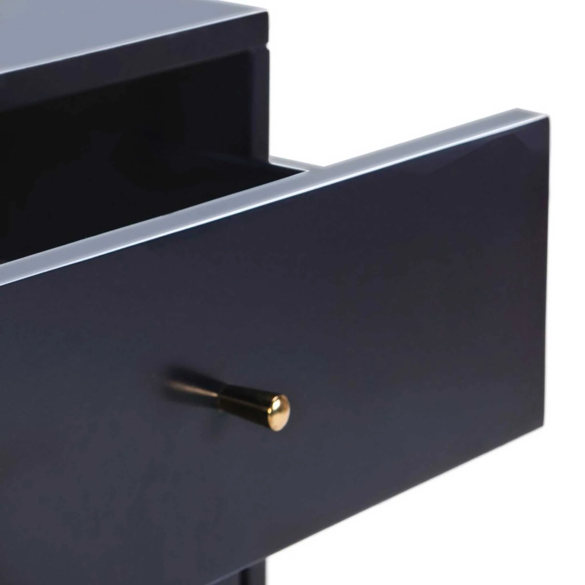 Lydia Gold Cap Nightstand Navy - Image 4