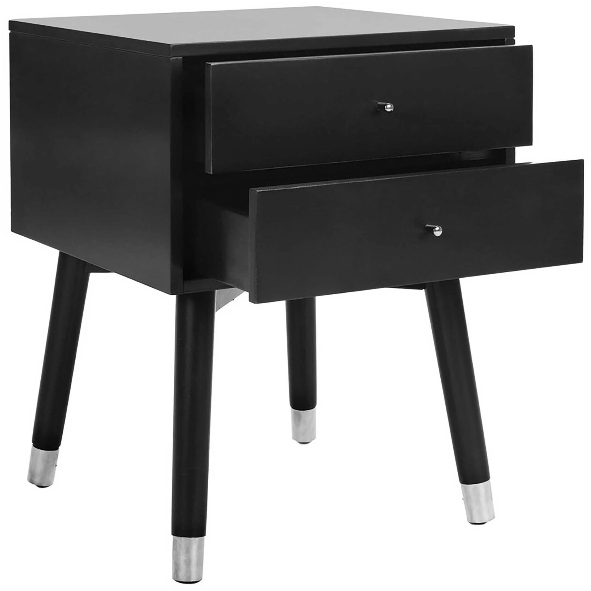 Lydia Silver Cap Nightstand Black - Image 2