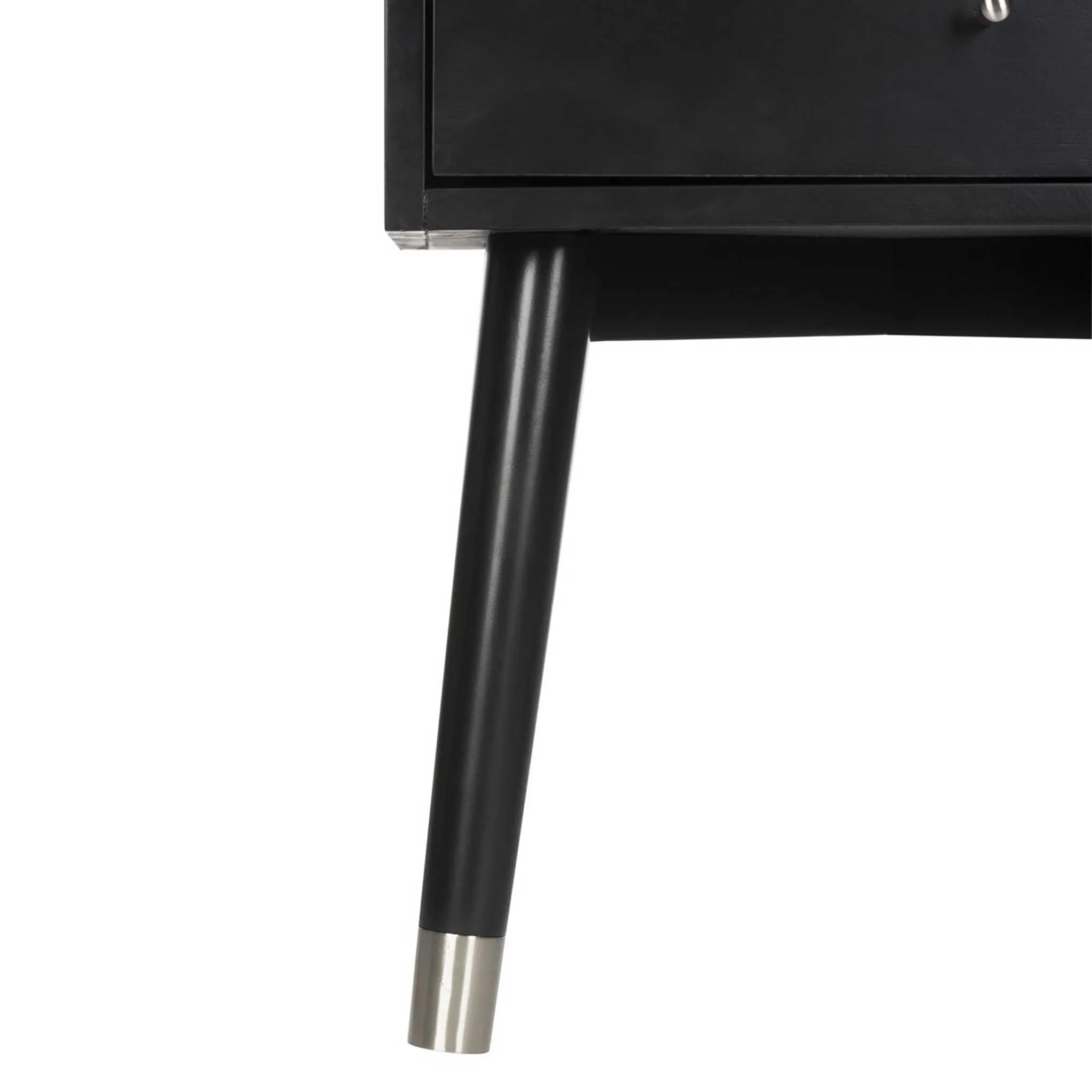 Lydia Silver Cap Nightstand Black - Image 4