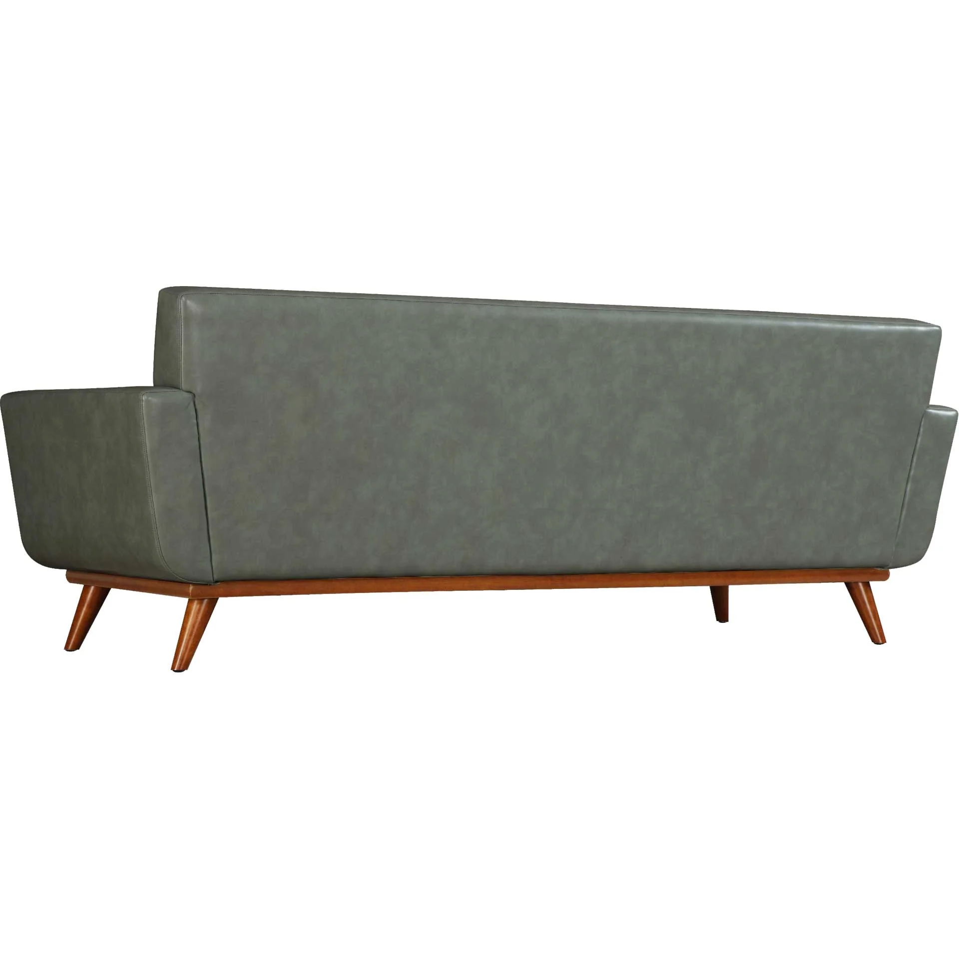 Lynette Leather Sofa Smoke Gray - Image 4