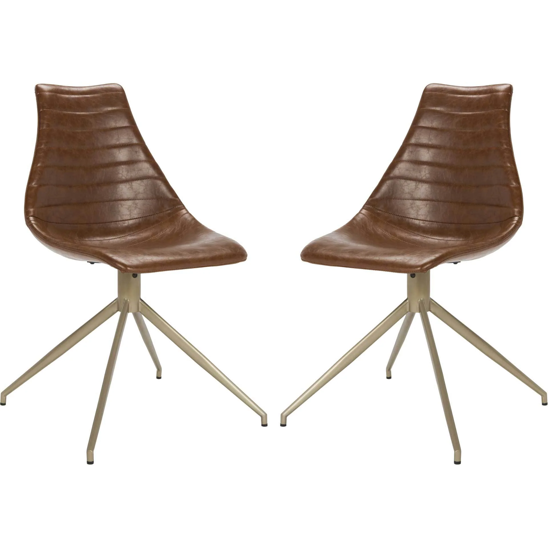 Lyra Leather Swivel Chair (Set of 2) - Image 3