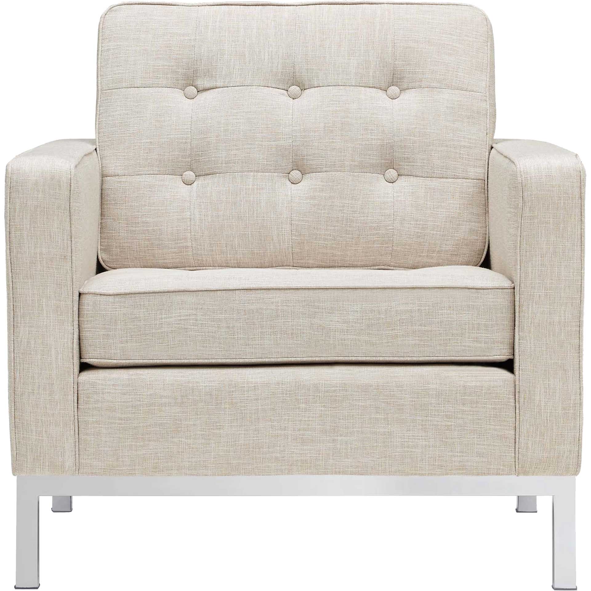 Lyte Fabric Armchair Beige - Image 2