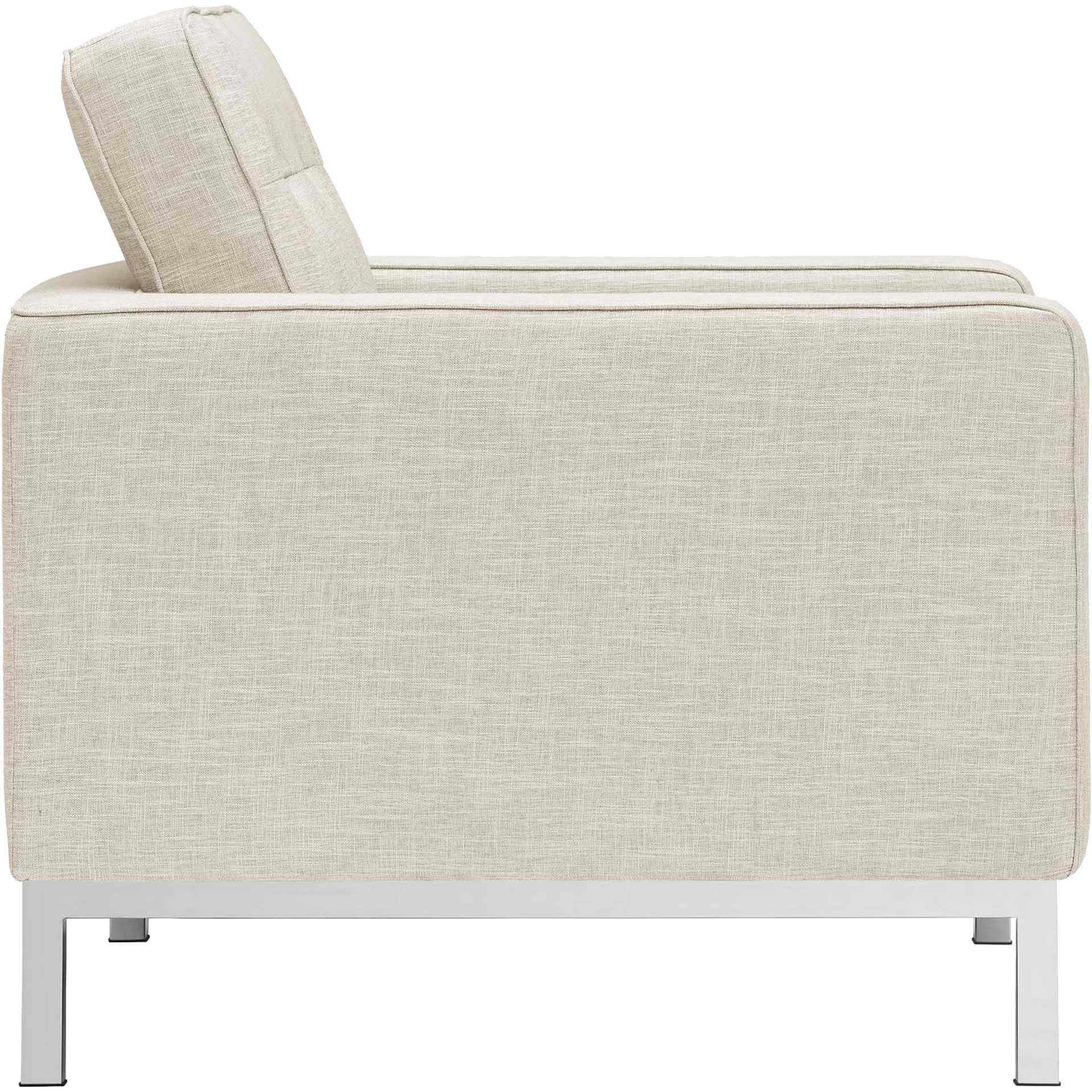 Lyte Fabric Armchair Beige - Image 3