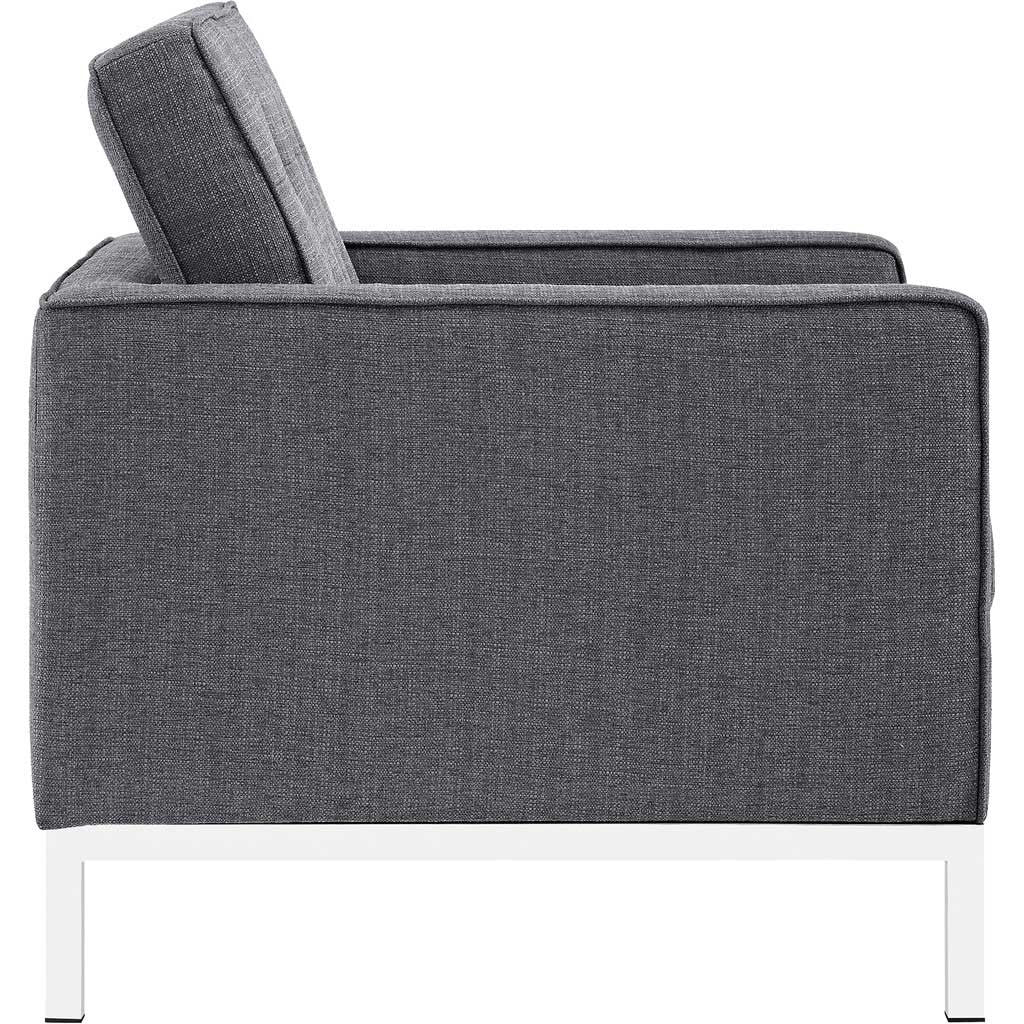 Lyte Fabric Armchair Gray - Image 2