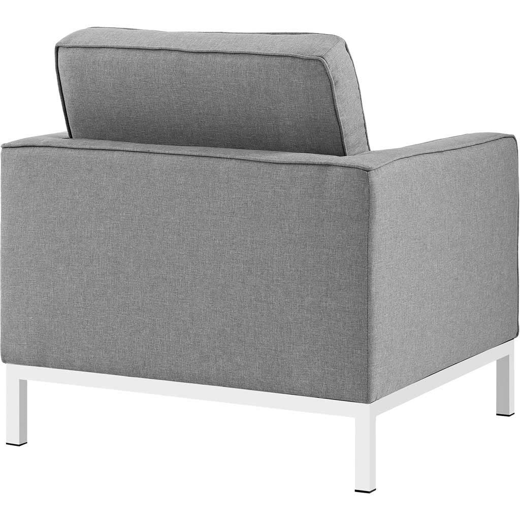 Lyte Fabric Armchair Light Gray - Image 3