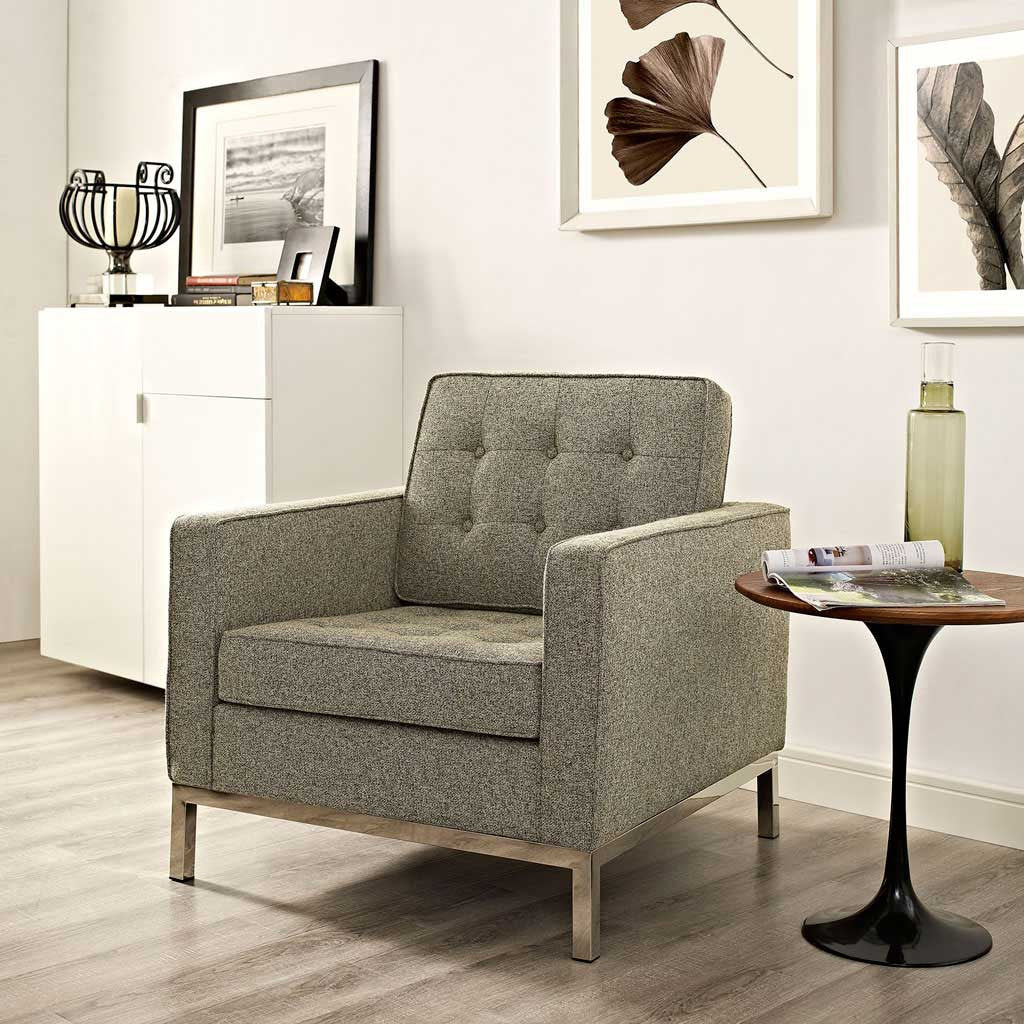 Lyte Fabric Armchair Oatmeal - Image 5