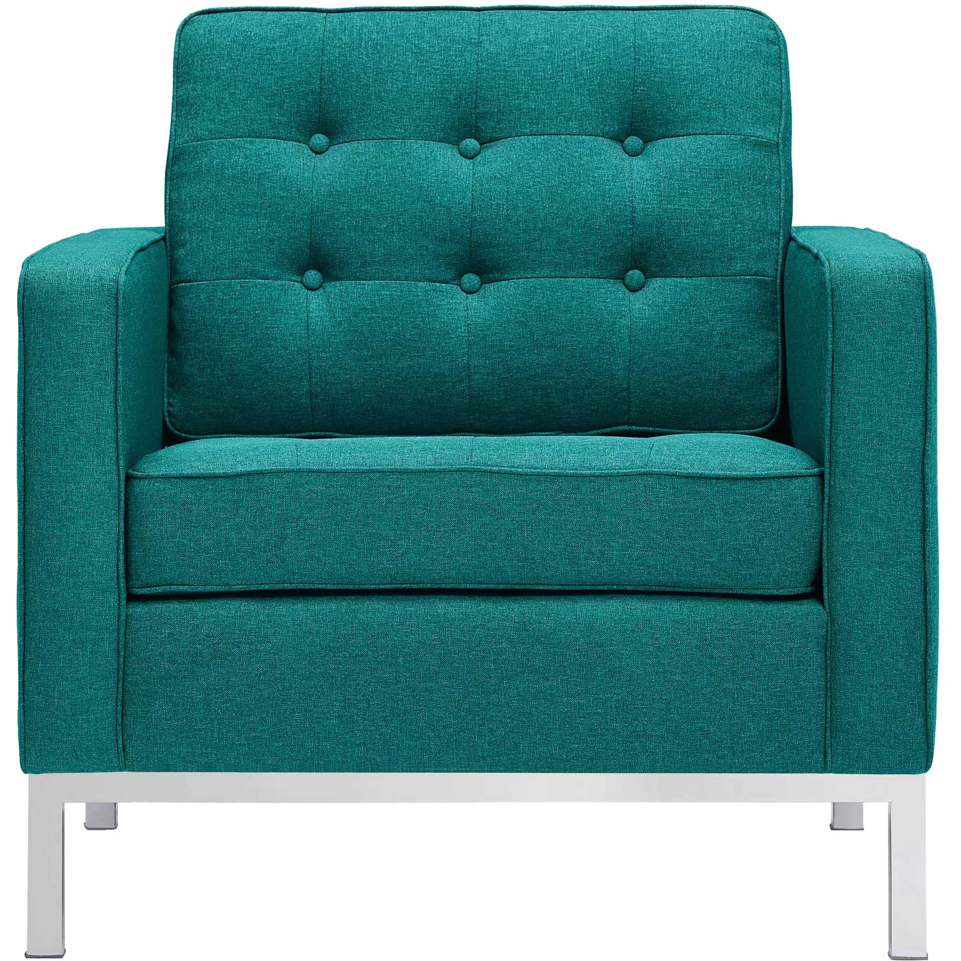 Lyte Fabric Armchair Teal - Image 2