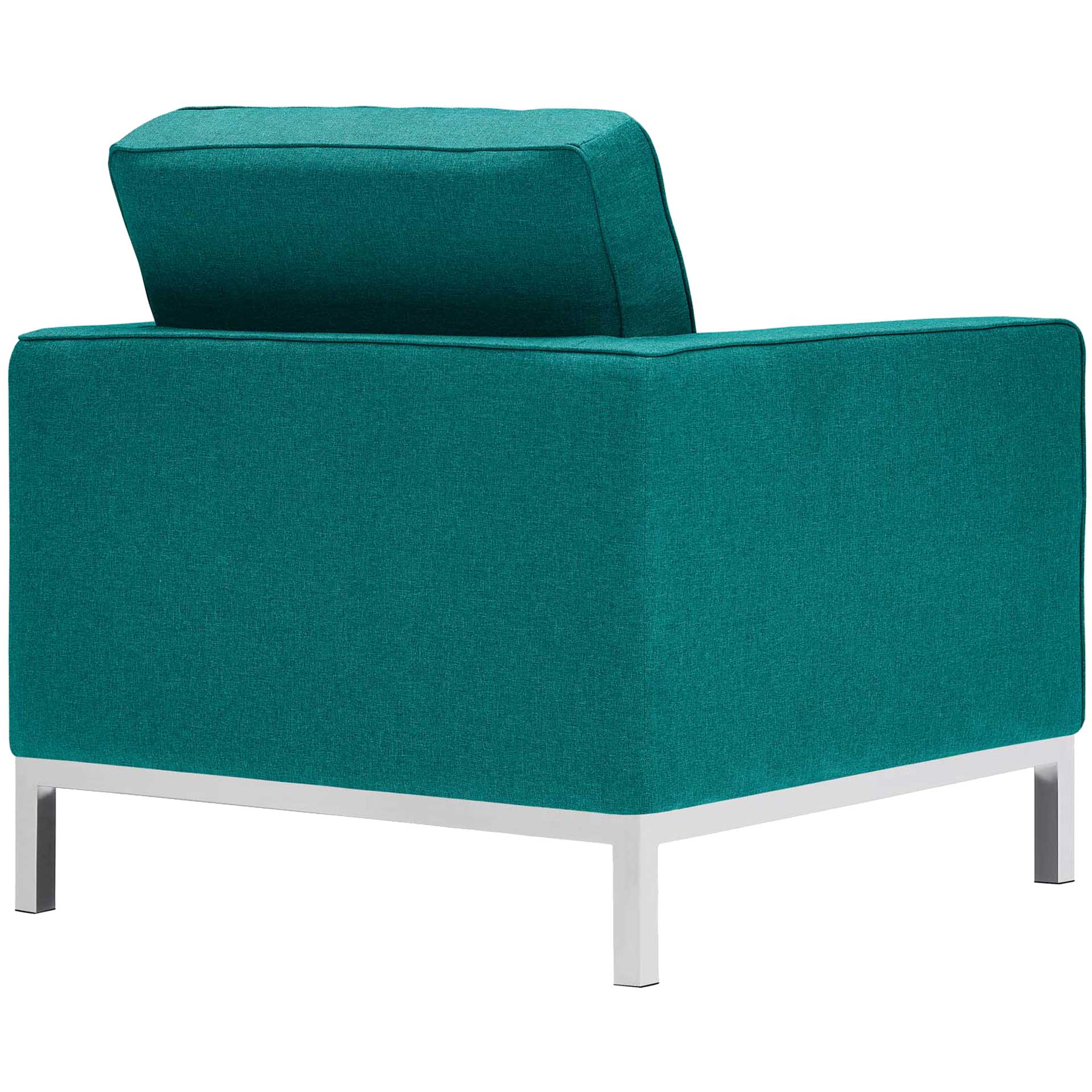 Lyte Fabric Armchair Teal - Image 4