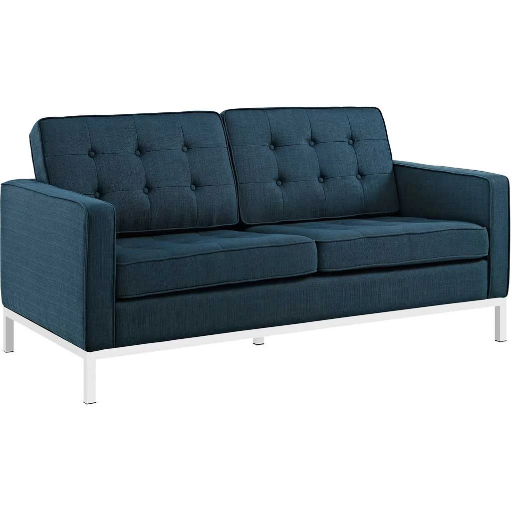 Lyte Fabric Loveseat Azure - Image 2