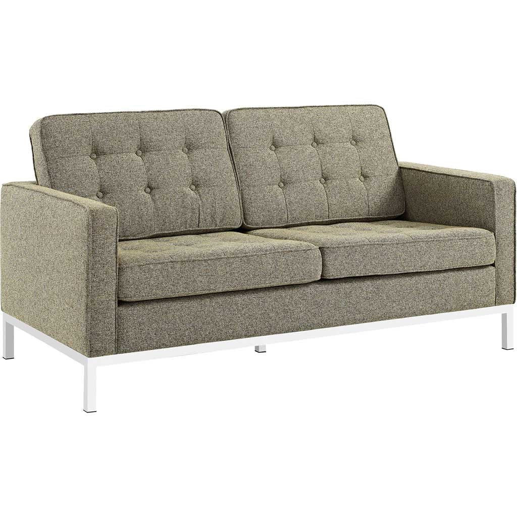 Lyte Fabric Loveseat Oatmeal - Image 2