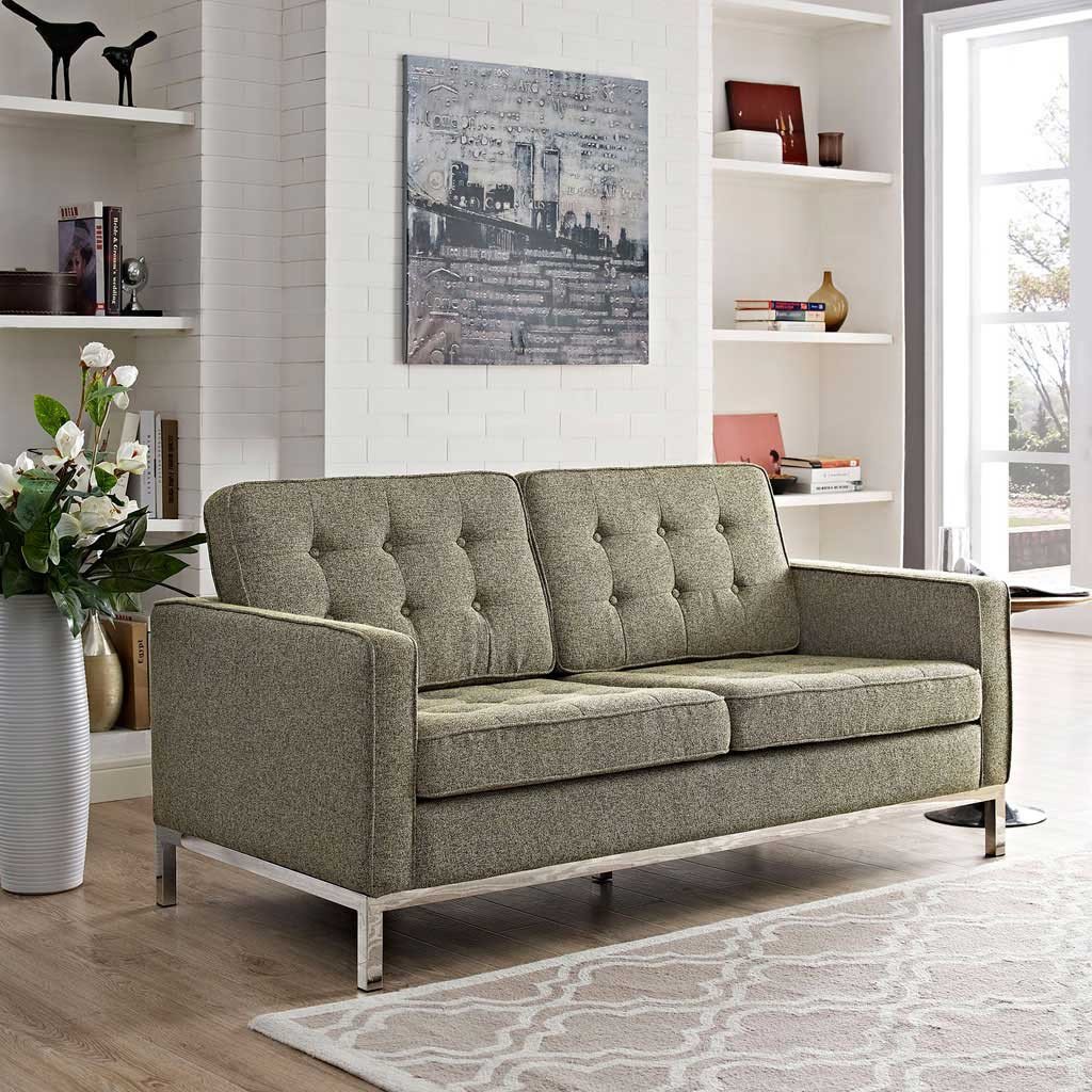 Lyte Fabric Loveseat Oatmeal - Image 4