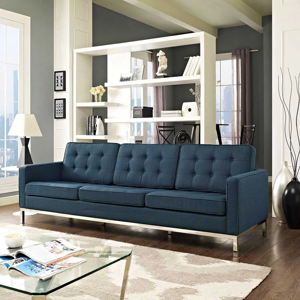 Lyte Fabric Sofa Azure - Image 4