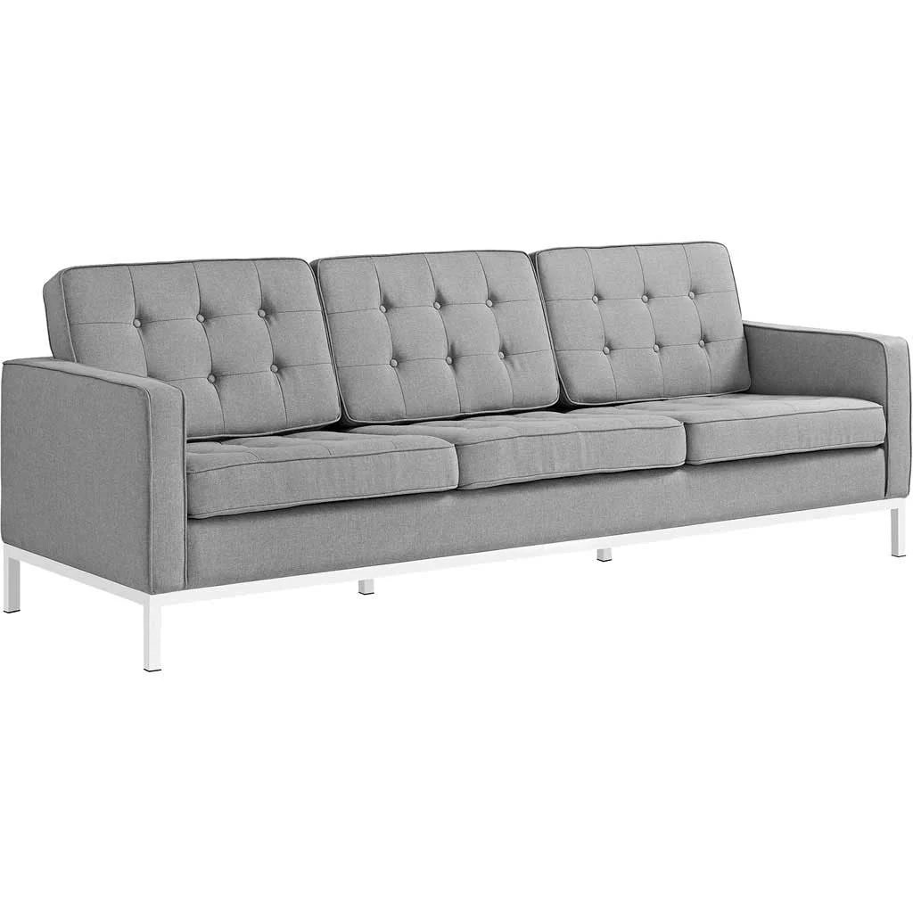 Lyte Fabric Sofa Light Gray - Image 2