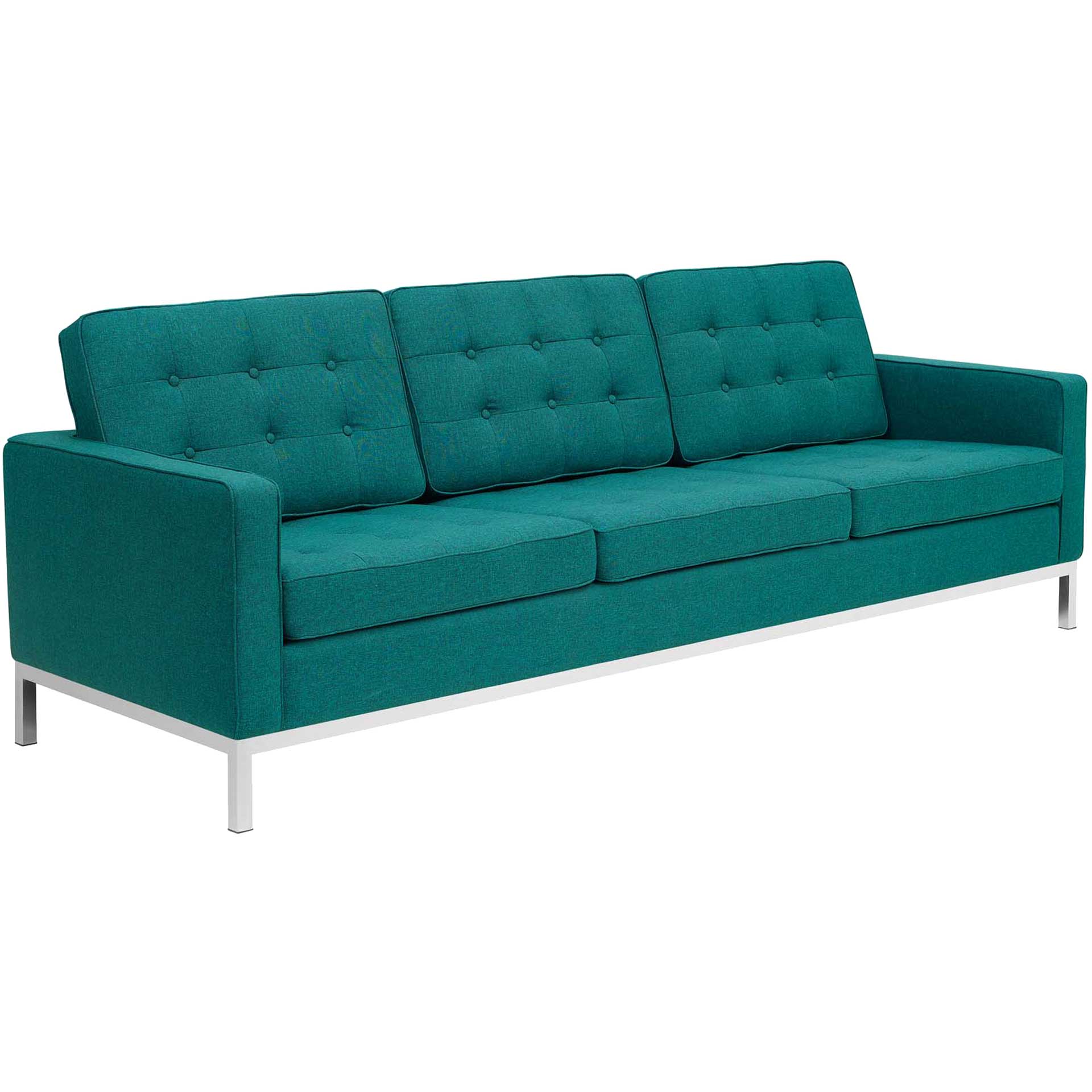 Lyte Fabric Sofa Teal - Image 2