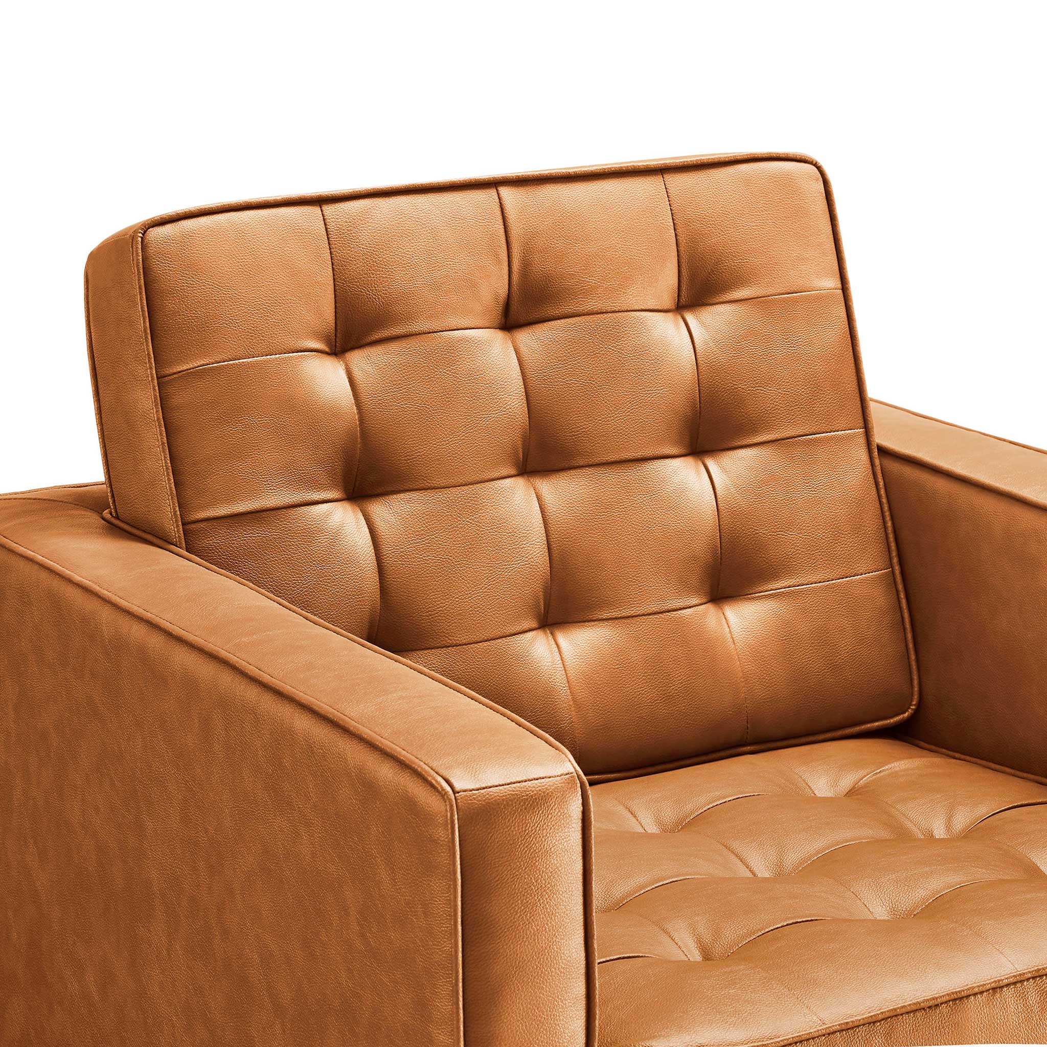 Lyte Leather Armchair Silver/Tan - Image 5