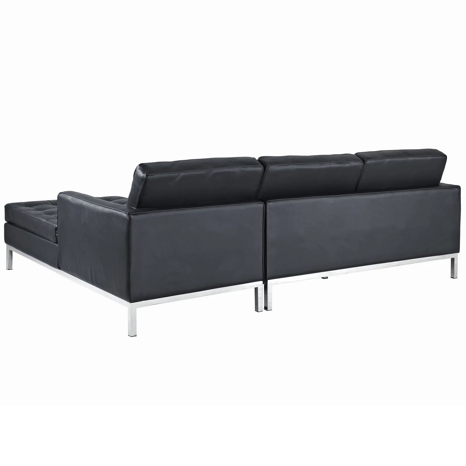 Lyte Leather Sectional Sofa Black - Image 7