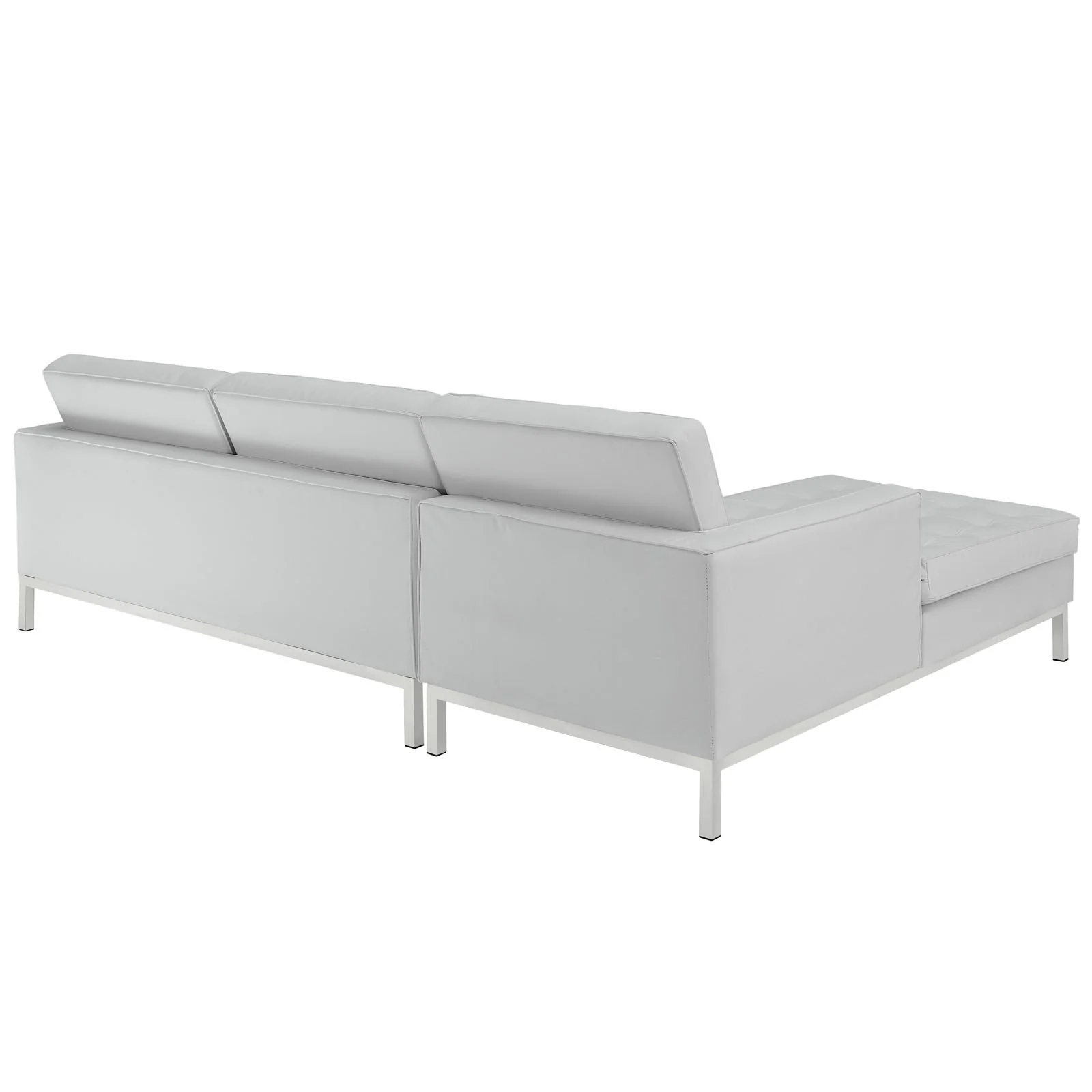 Lyte Leather Sectional Sofa White - Image 3