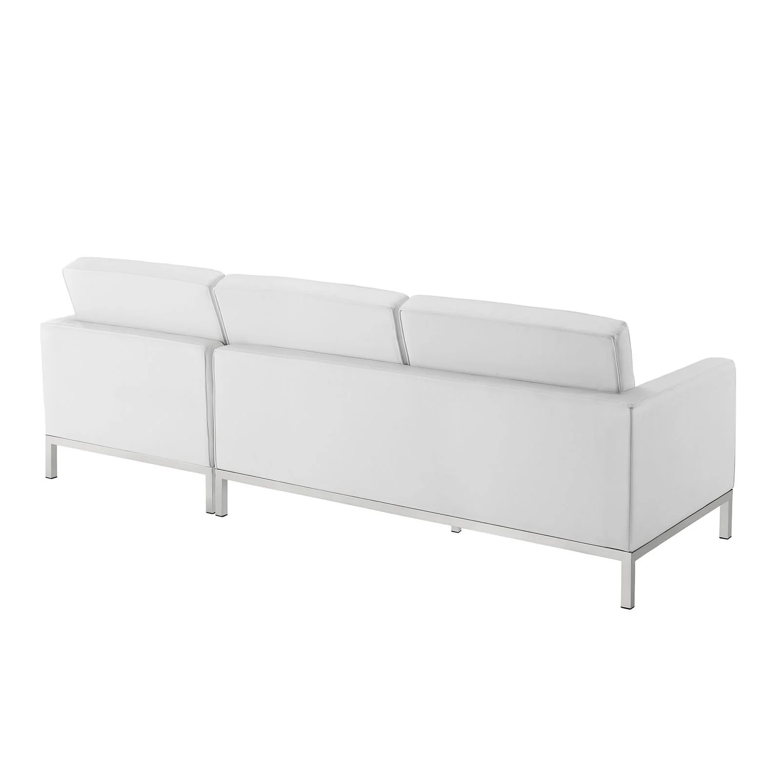 Lyte Leather Sectional Sofa White - Image 6