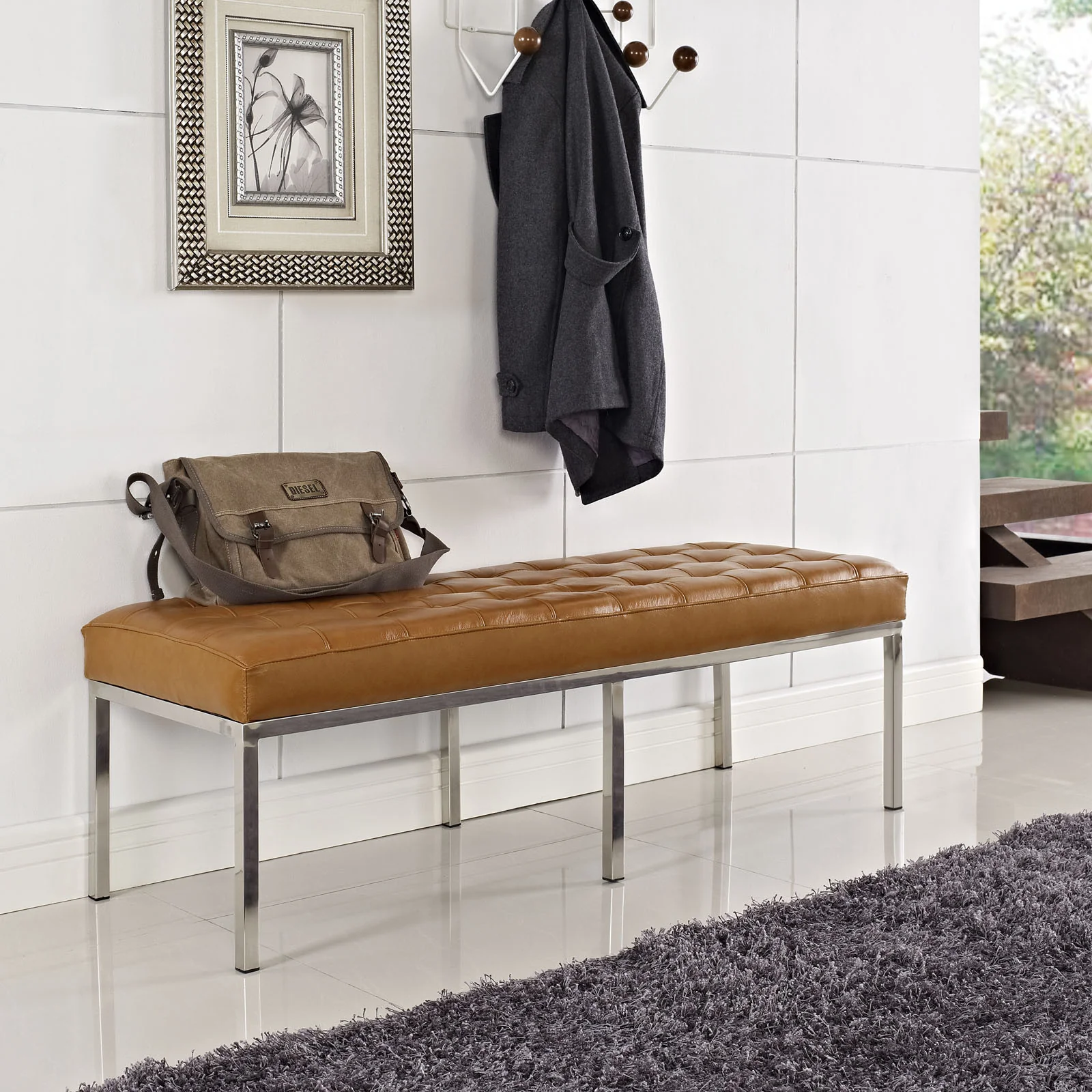 Lyte Three-Seater Bench Tan - Image 4