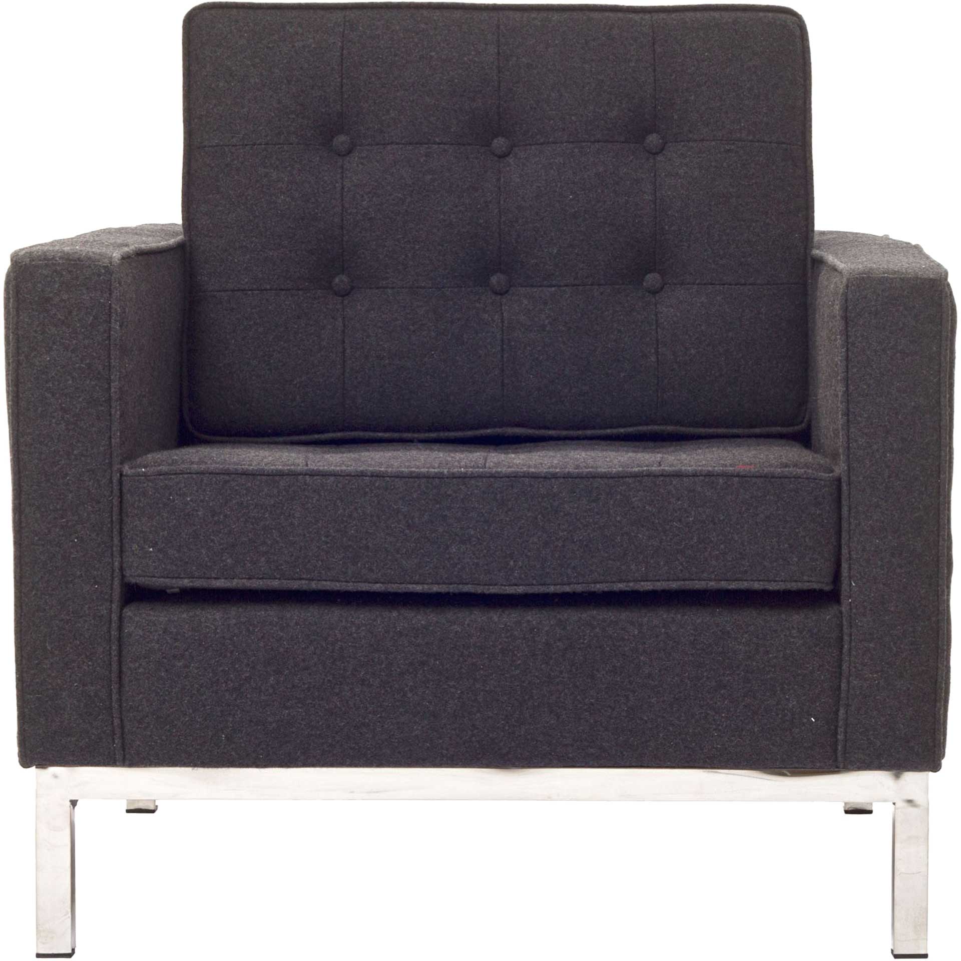 Lyte Wool Armchair Dark Gray - Image 2