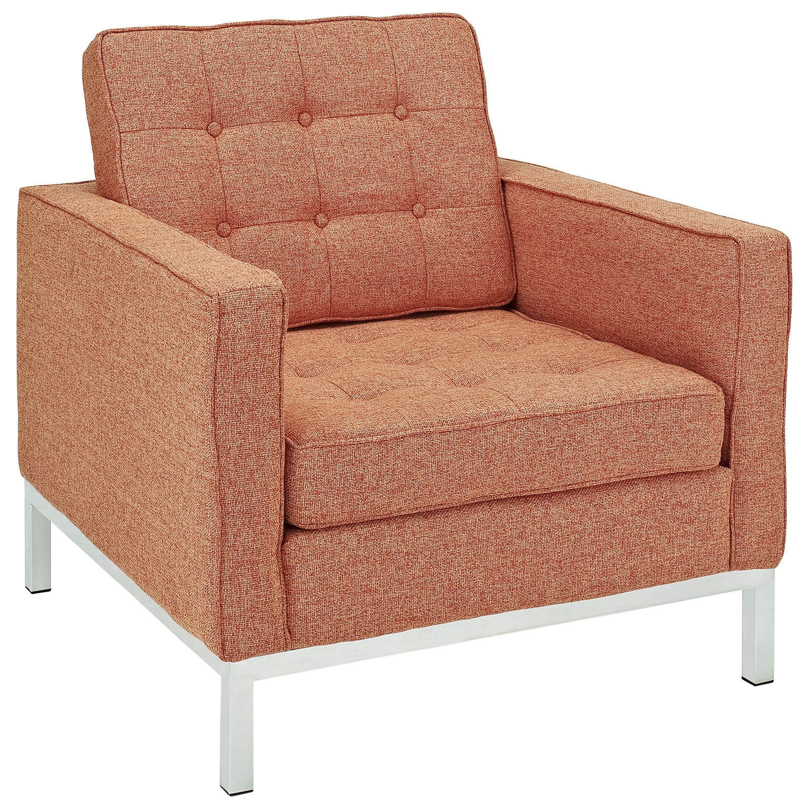 Lyte Wool Armchair Orange Tweed - Image 2