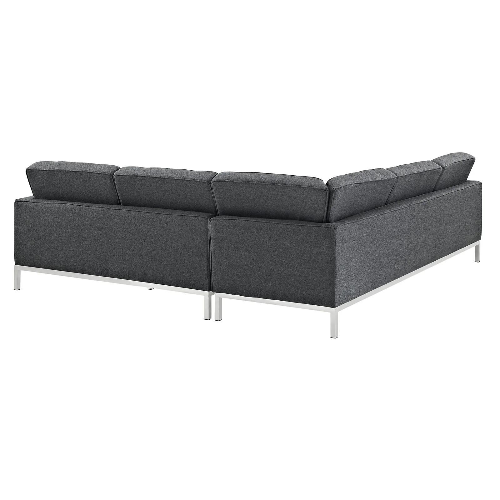 Lyte Wool Corner Sectional Sofa Dark Gray - Image 2