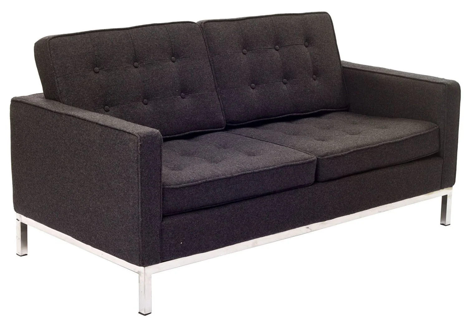Lyte Wool Loveseat Dark Gray - Image 2