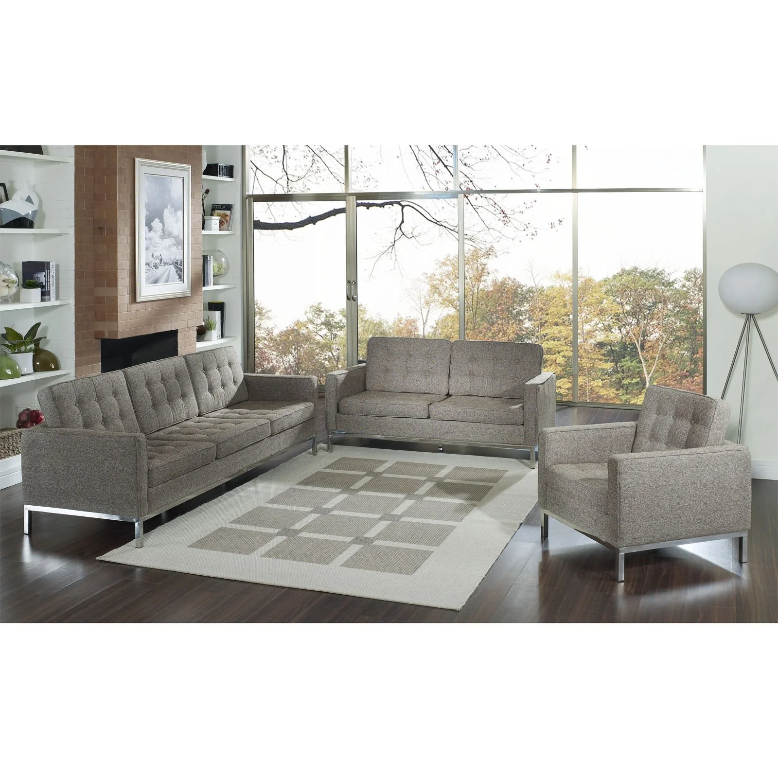 Lyte Wool Loveseat Oatmeal - Image 4
