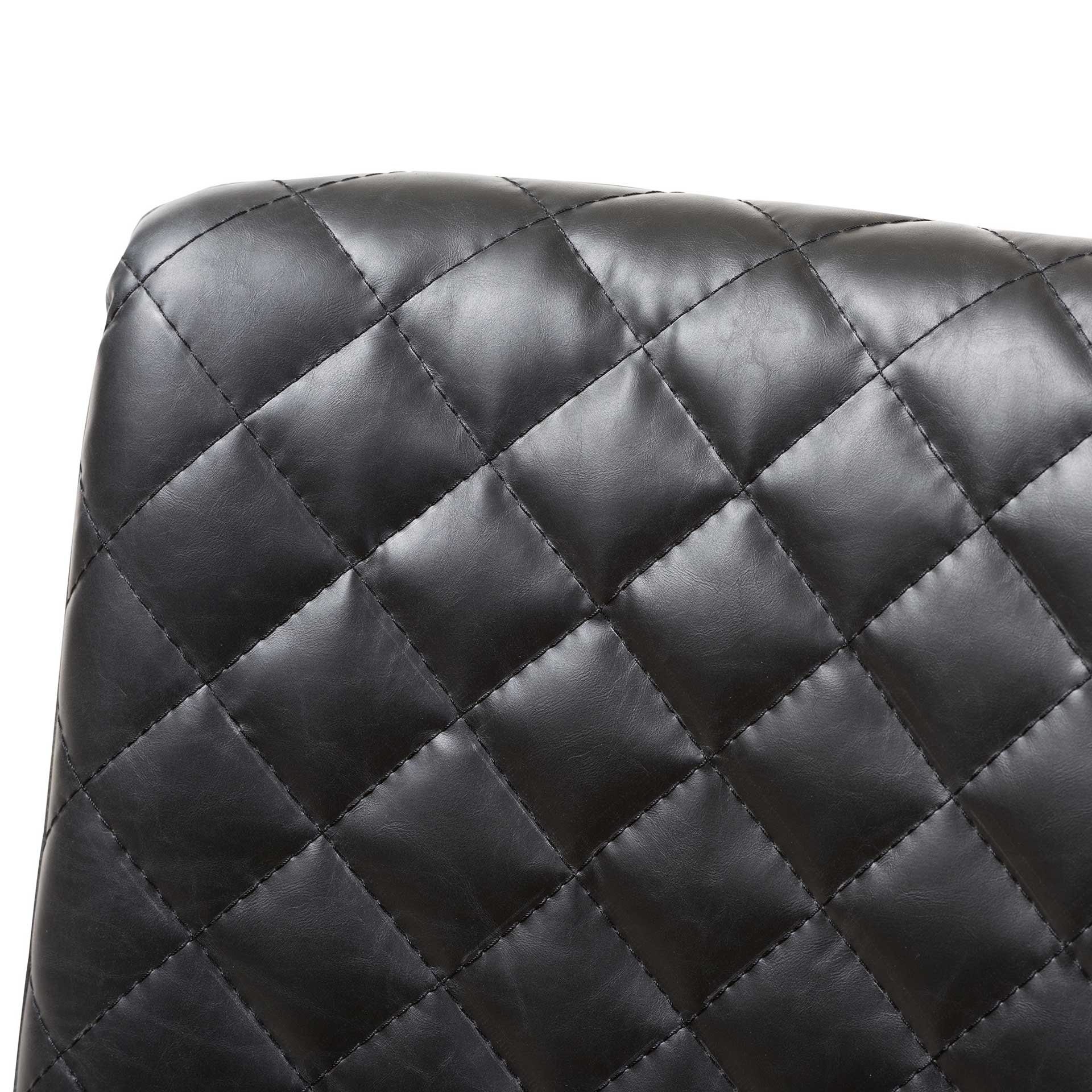 Mabelle Faux Leather Dining Chair Black (Set of 2) - Image 5