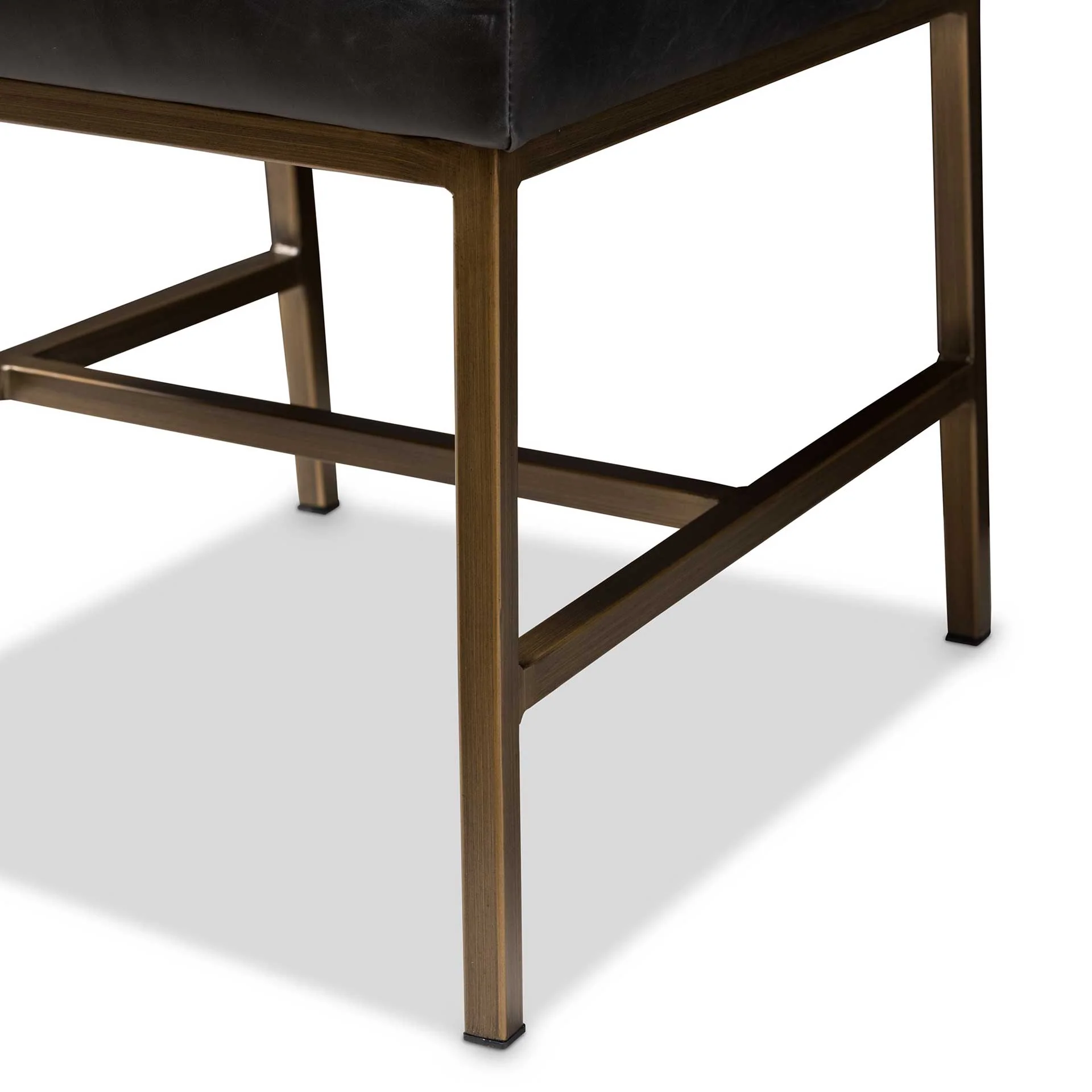 Mabelle Faux Leather Dining Chair Black (Set of 2) - Image 6