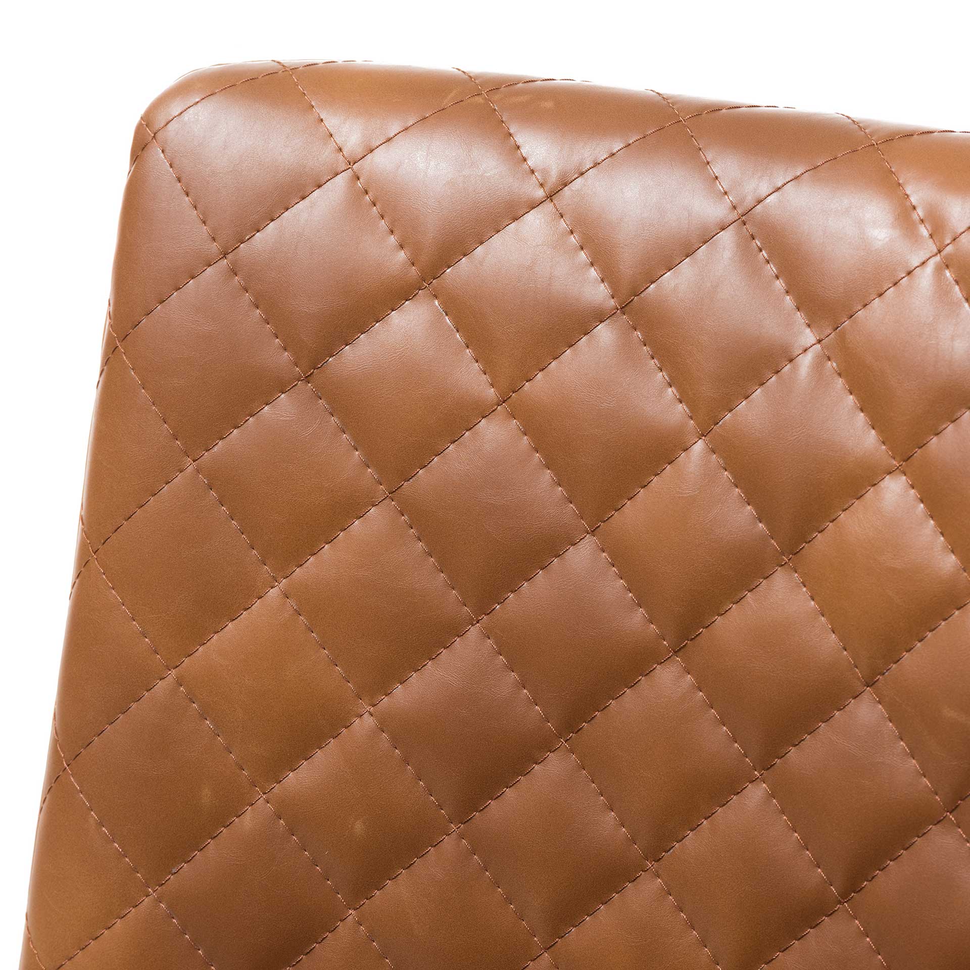Mabelle Faux Leather Dining Chair Brown (Set of 2) - Image 5
