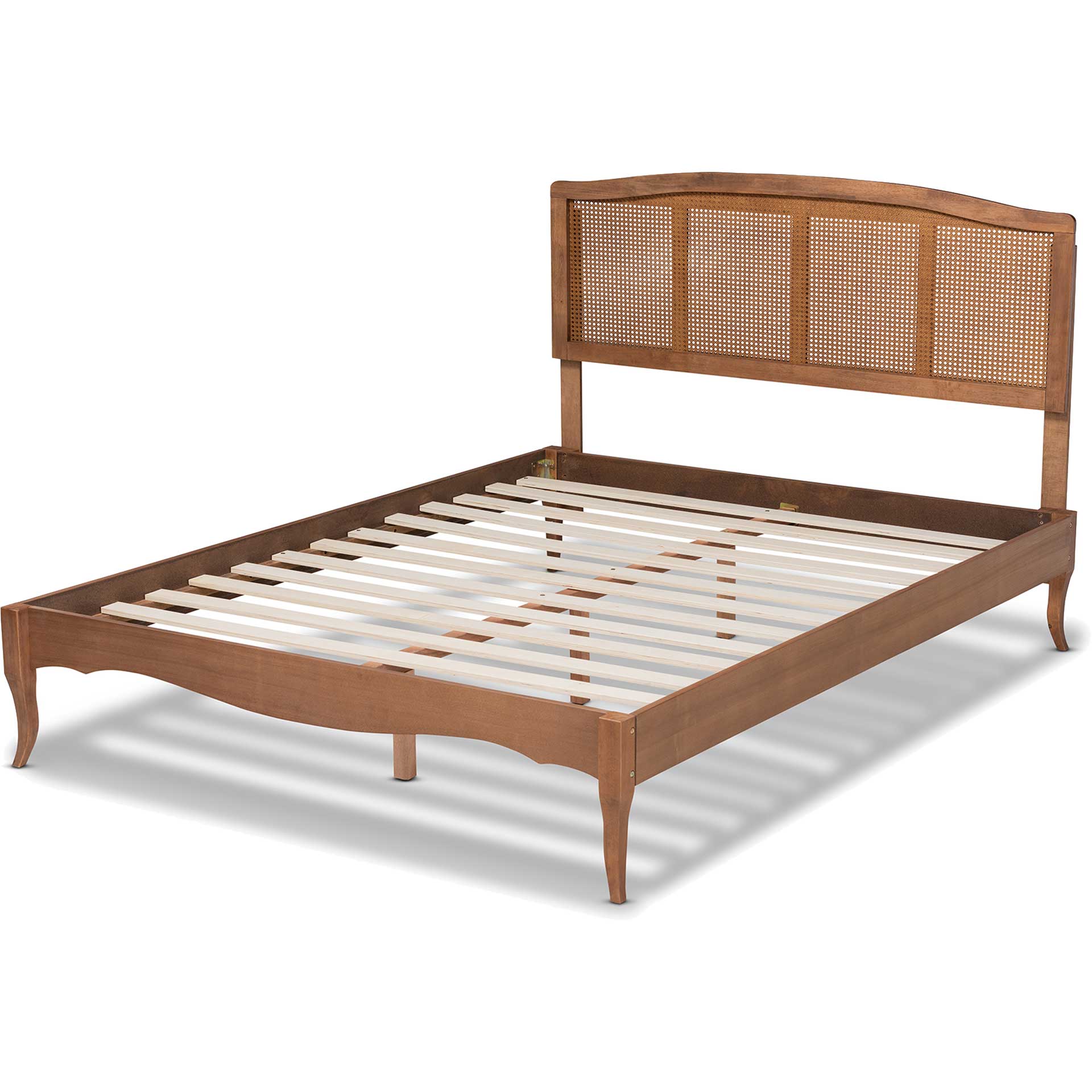 Mabrey Wood/Synthetic Rattan Bed Ash Walnut - Image 3